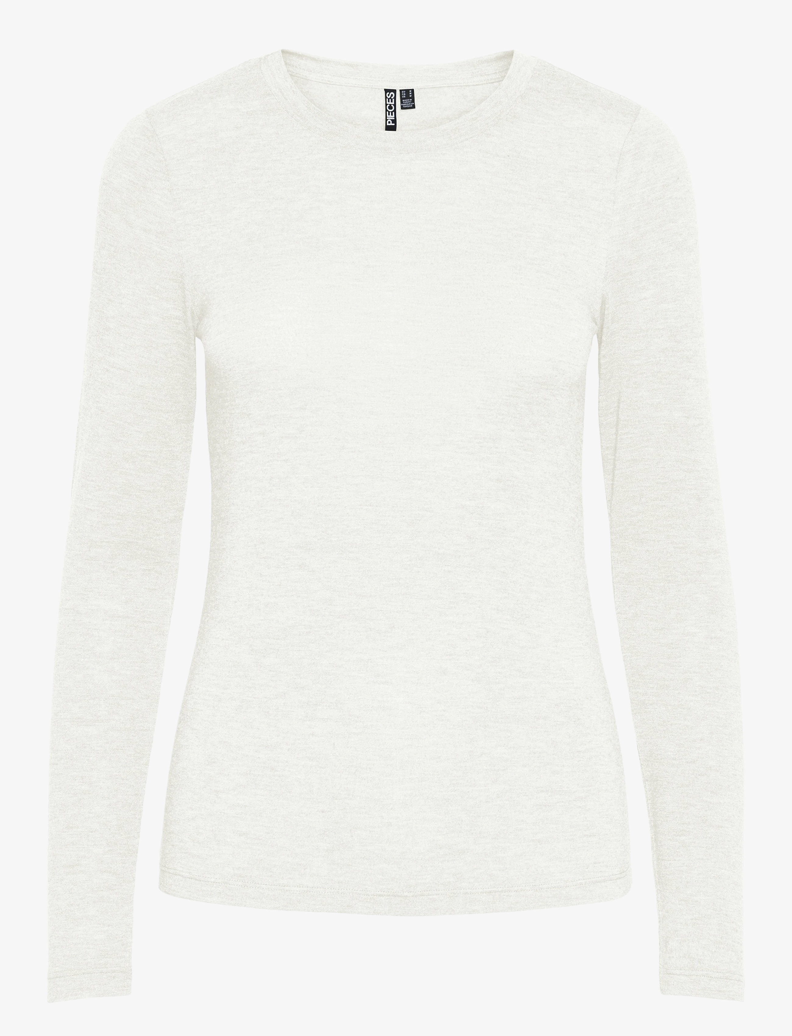 Pieces PCMARIA LS TOP JRS NOOS BC - T-shirts & Toppe - CLOUD DANCER / cream