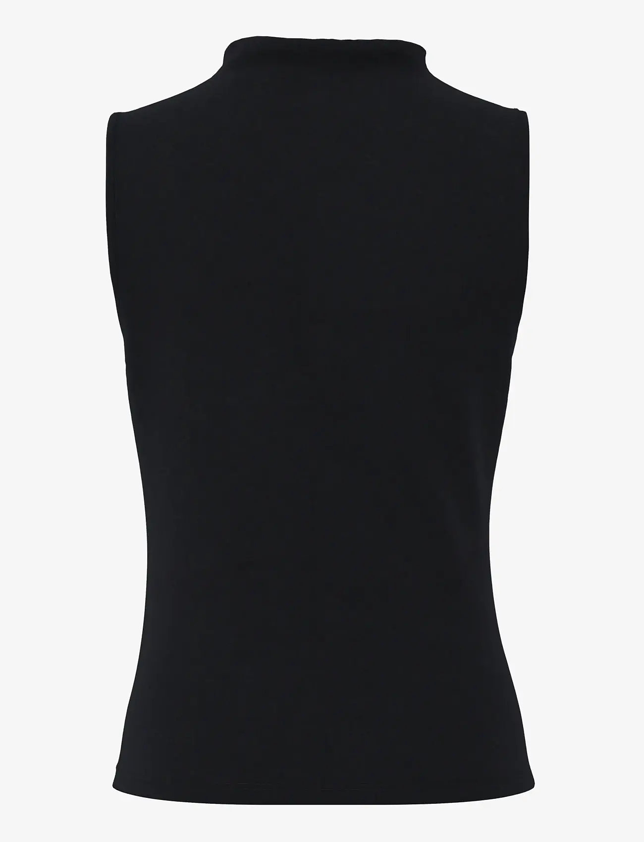 Pieces - PCMADISON SL DRAPED TOP JRS NOOS BC - varrukateta pluusid - black - 2