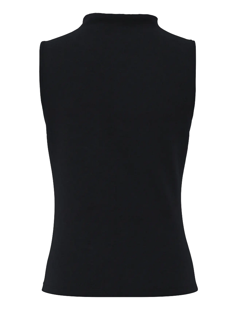 Pieces - PCMADISON SL DRAPED TOP JRS NOOS BC - Ärmellose blusen - black - 2