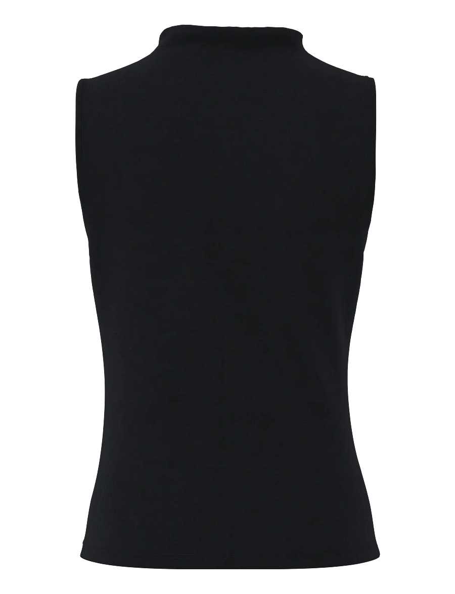 Pieces - PCMADISON SL DRAPED TOP JRS NOOS BC - Ärmellose blusen - black - 2
