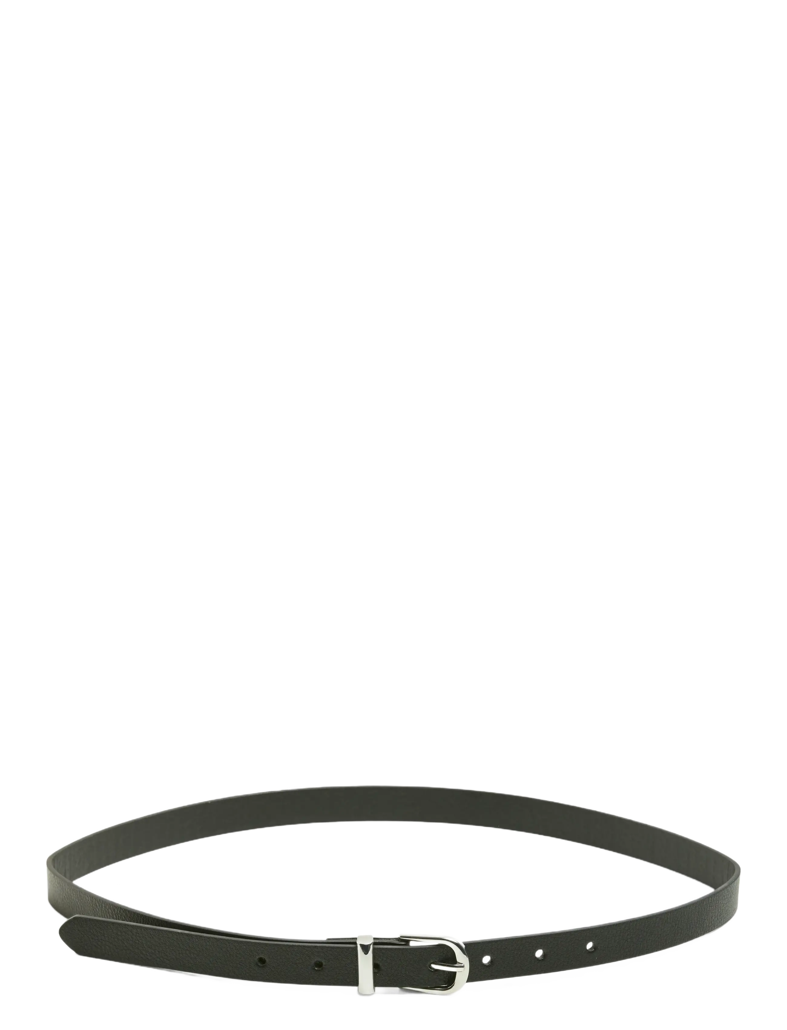 PCMYRA SLIM BELT NOOS WB PU - BLACK