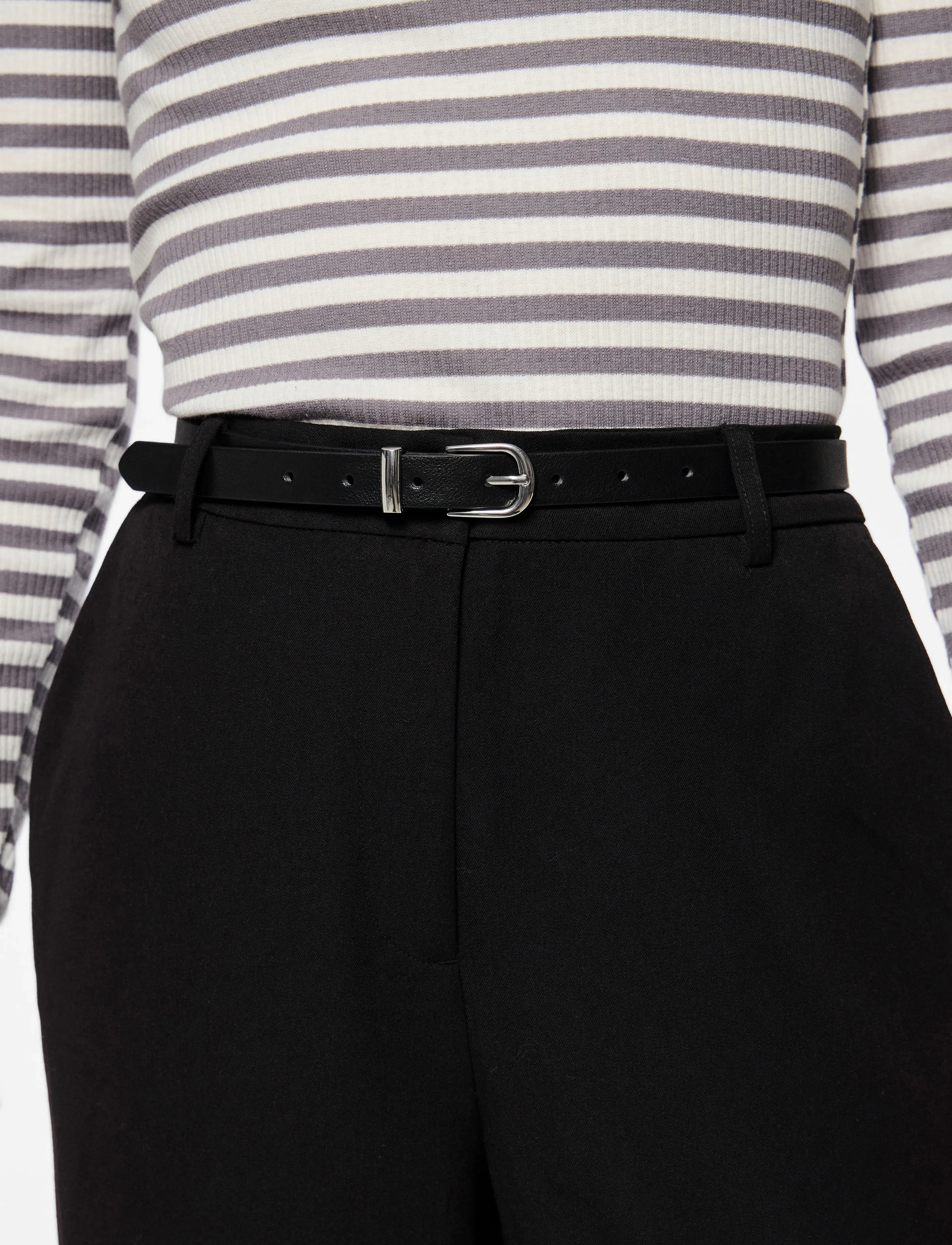 Pieces - PCMYRA SLIM BELT NOOS WB PU - laveste priser - black - 2
