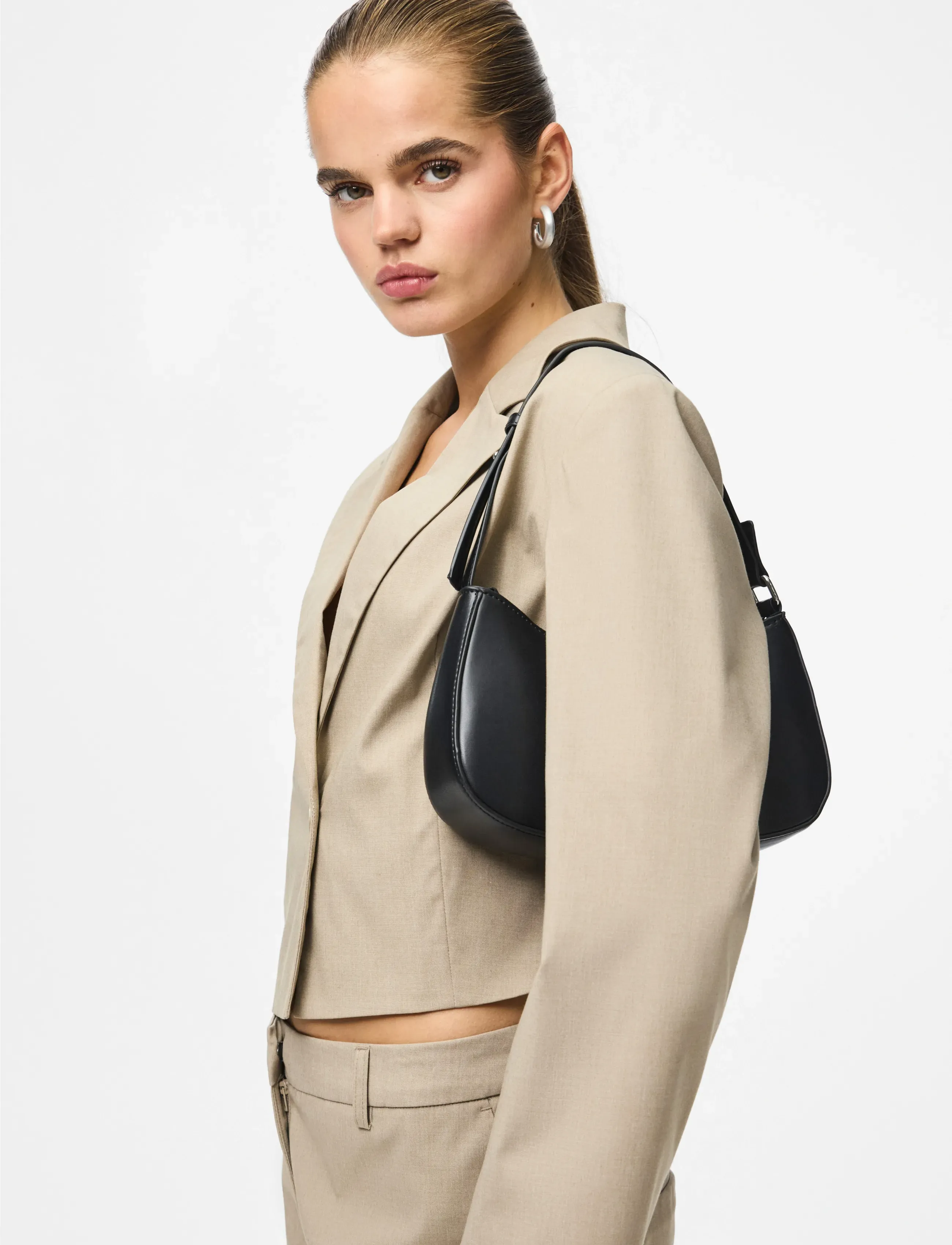 Pieces PCALUANA SHOULDER BAG NOOS  WB PU - Taschen - BLACK / black