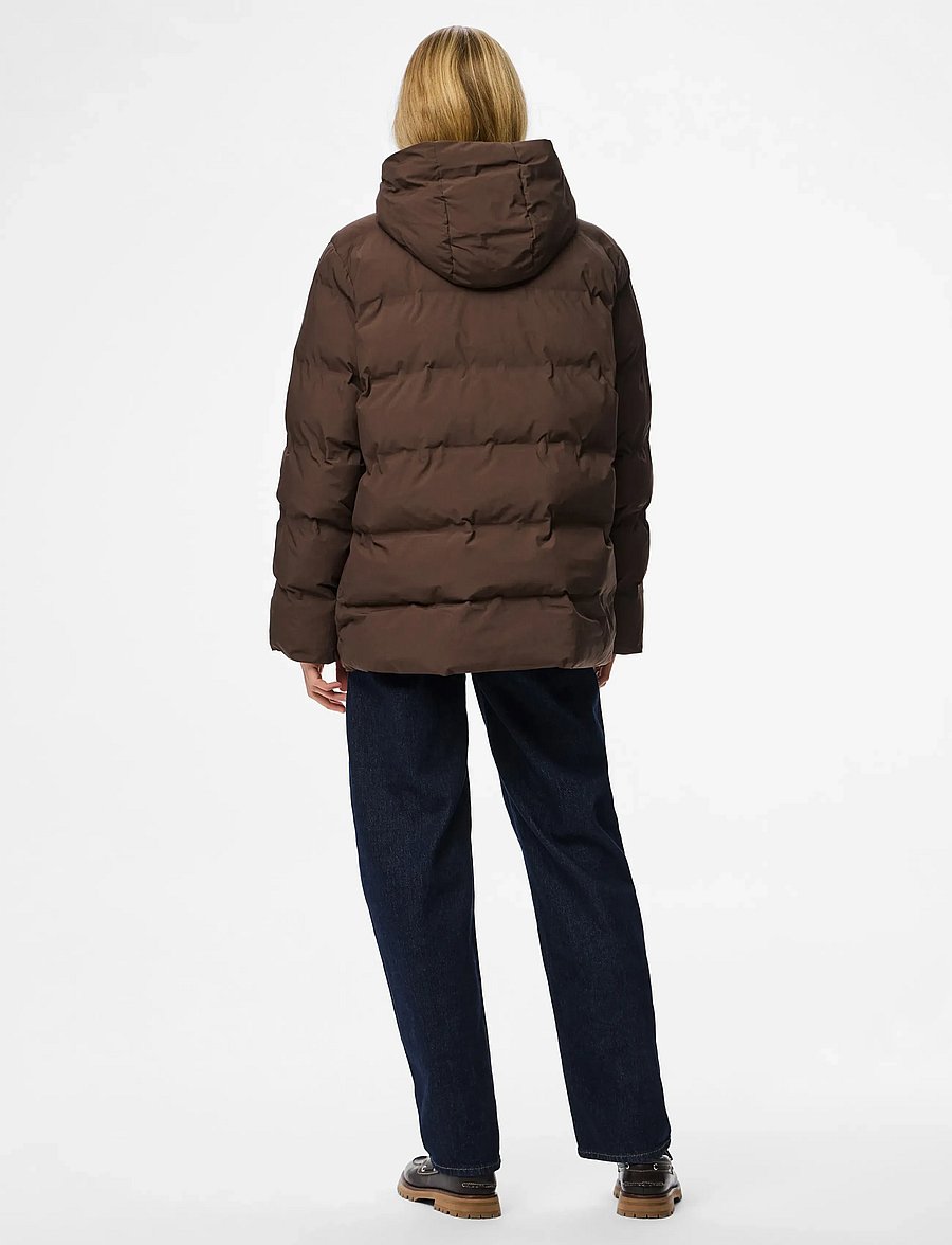 Pieces - PCNORMA PUFFER JACKET NOOS BC - hot fudge - 3