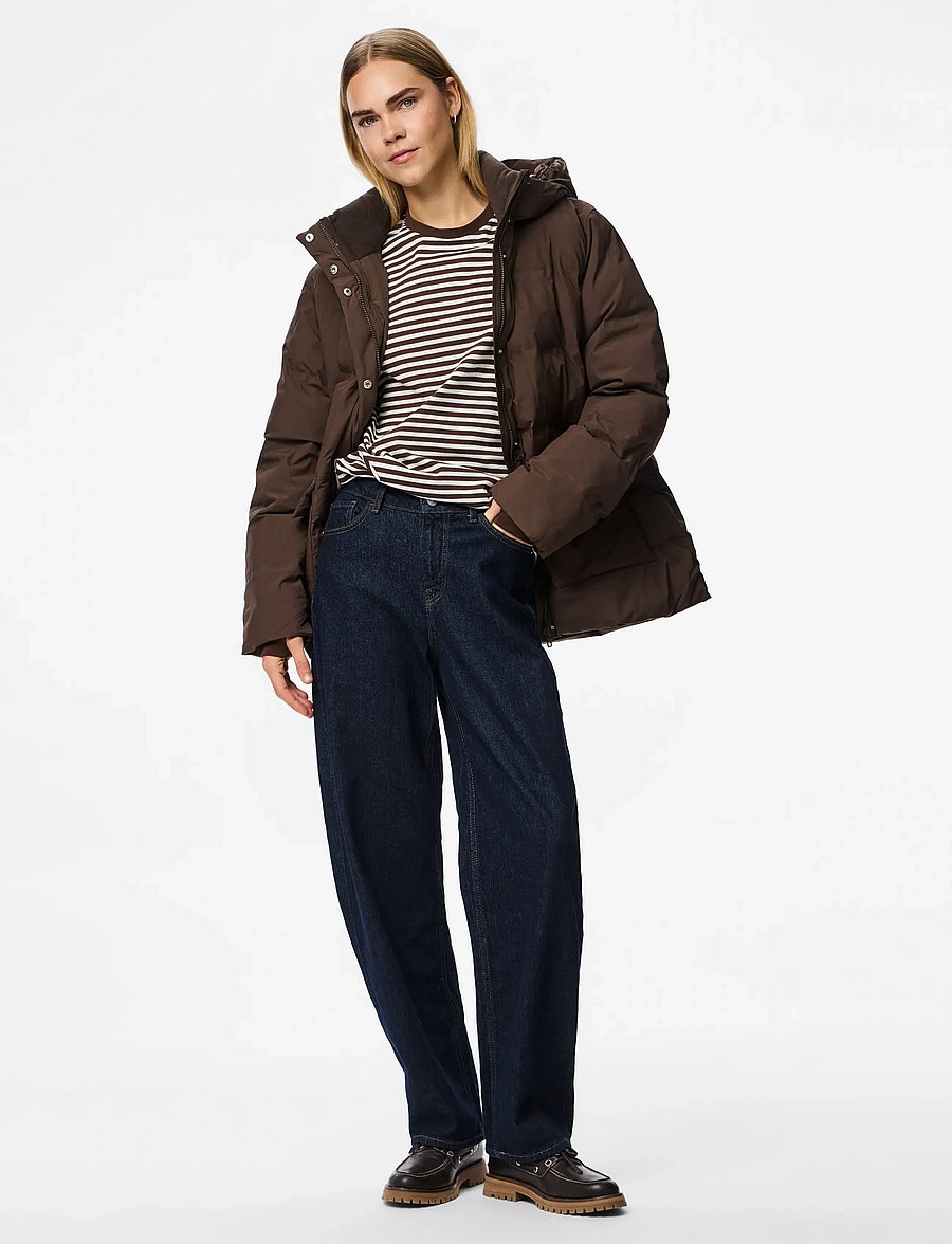 Pieces - PCNORMA PUFFER JACKET NOOS BC - hot fudge - 4