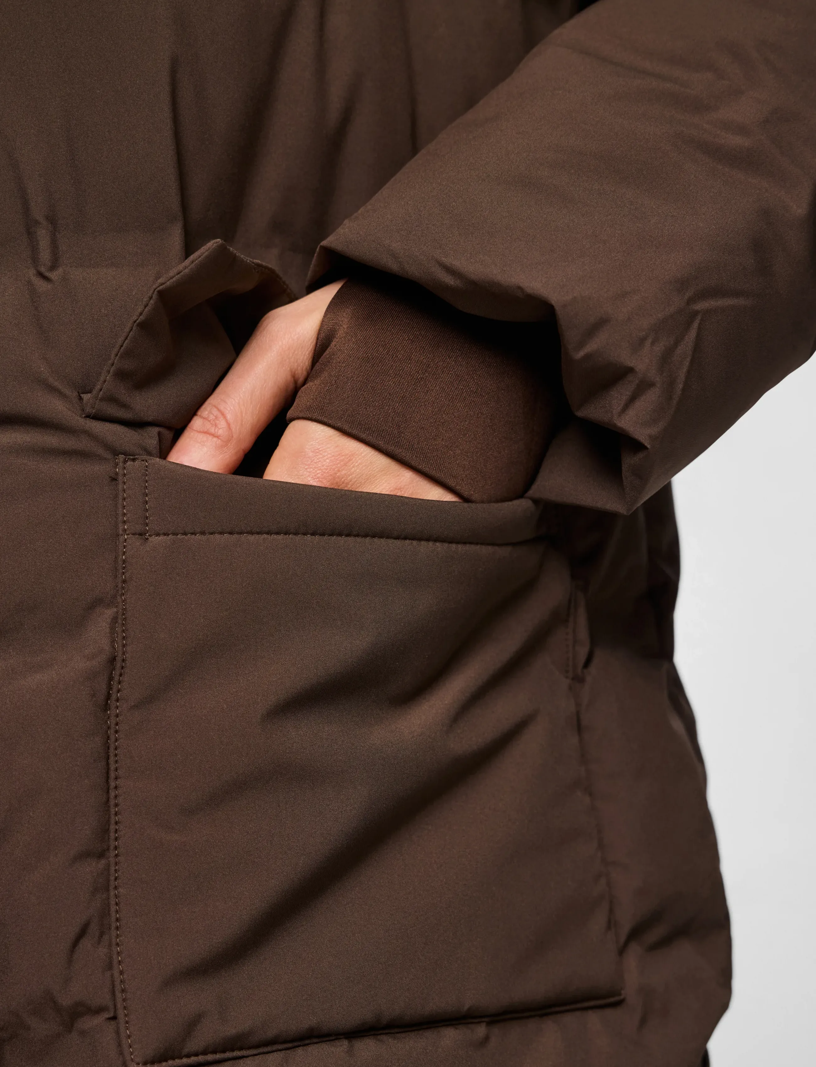 Pieces - PCNORMA PUFFER JACKET NOOS BC - hot fudge - 5