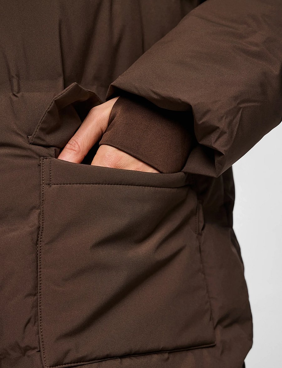Pieces - PCNORMA PUFFER JACKET NOOS BC - hot fudge - 5