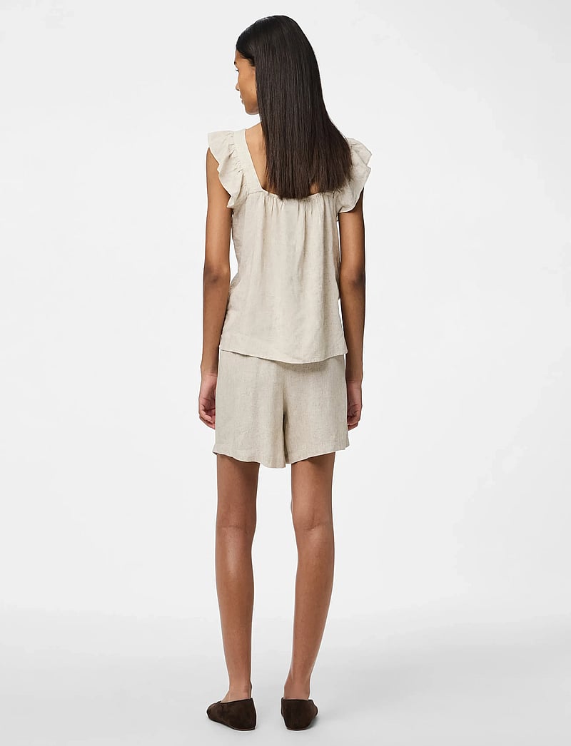 Pieces - PCPIA MW SHORTS WVN NOOS - leinen-shorts - birch - 3