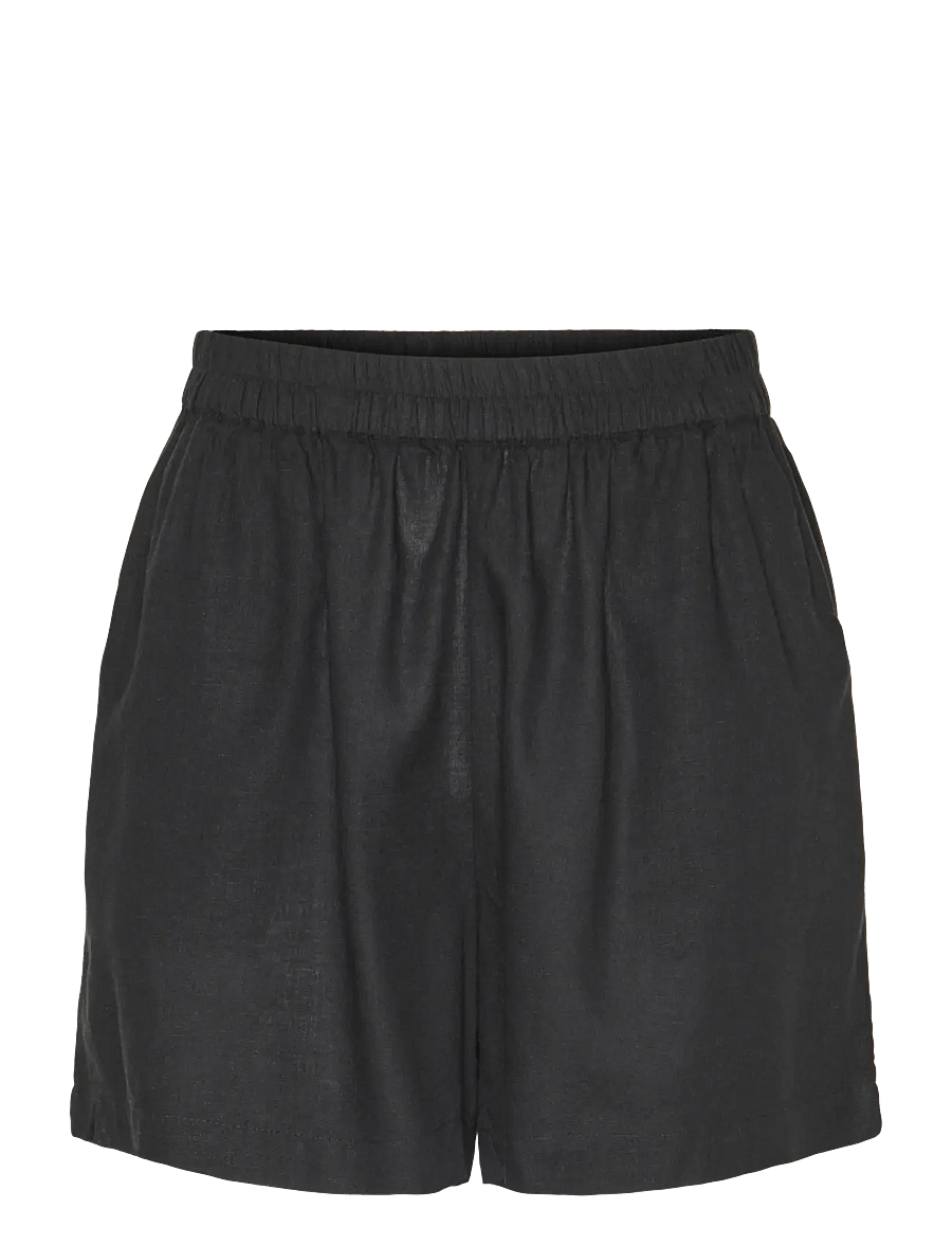 Pieces - PCPIA MW SHORTS WVN NOOS - leinen-shorts - black - 1