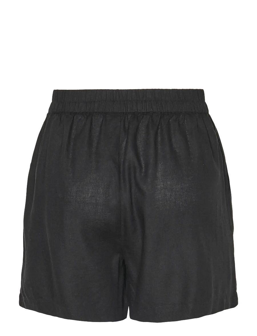 Pieces - PCPIA MW SHORTS WVN NOOS - leinen-shorts - black - 2