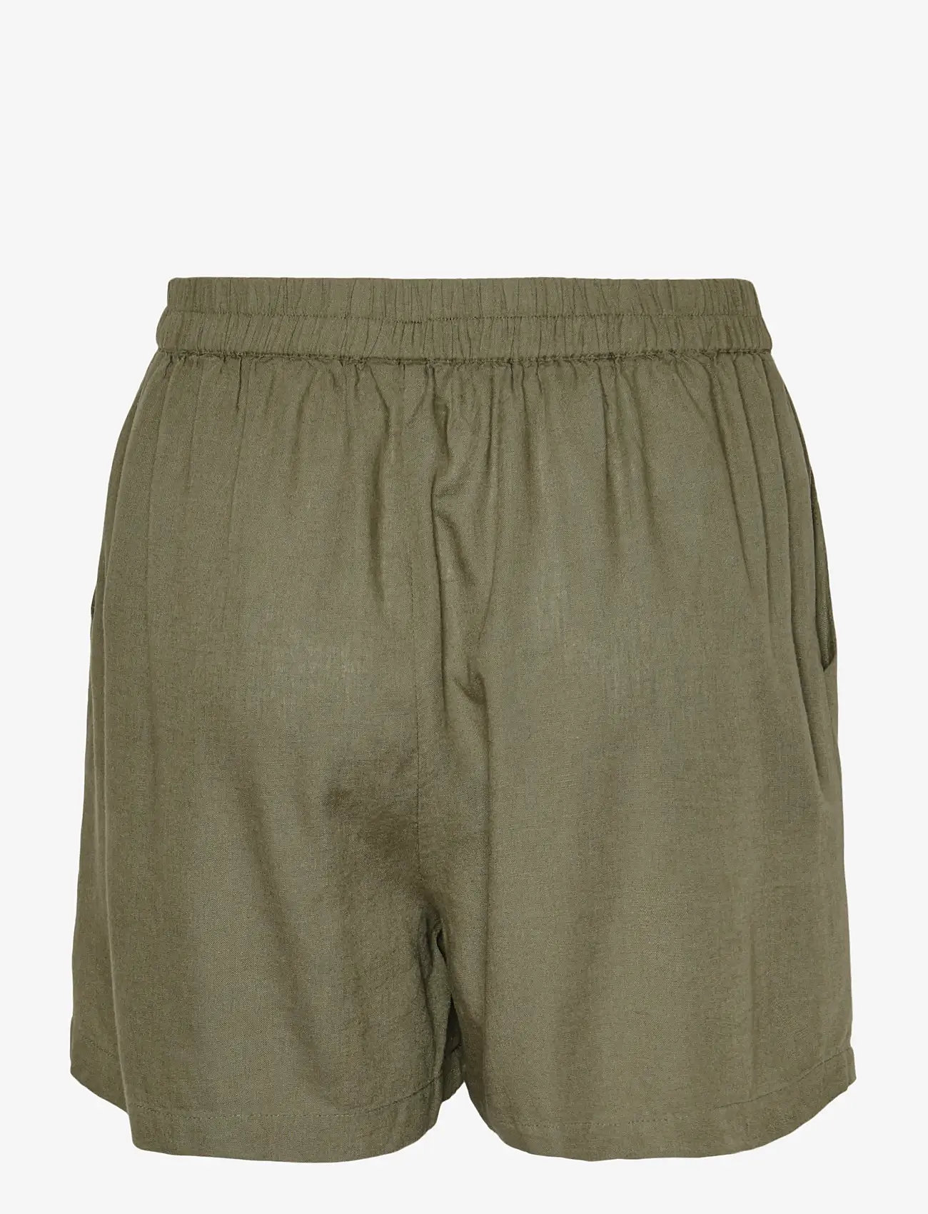 Pieces - PCPIA MW SHORTS WVN NOOS - hørshorts - deep lichen green - 2