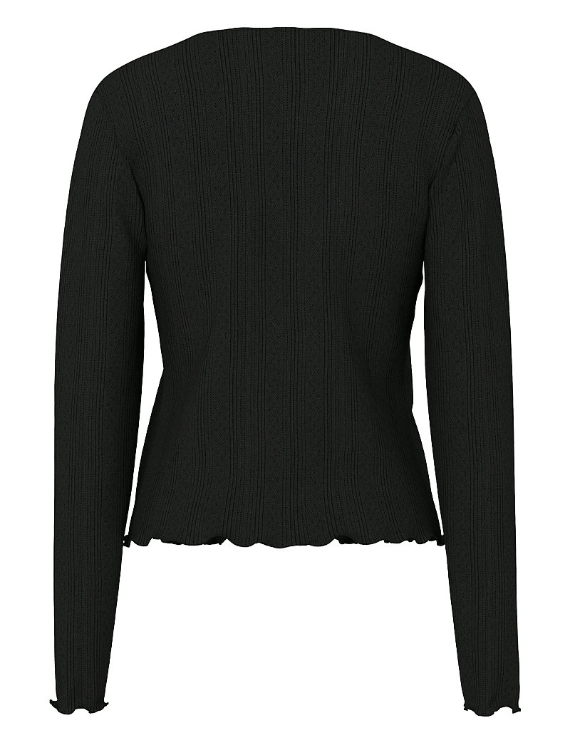 Pieces - PCMARIE LS POIN CARDIGAN JRS NOOS BC - cardigans - black - 2