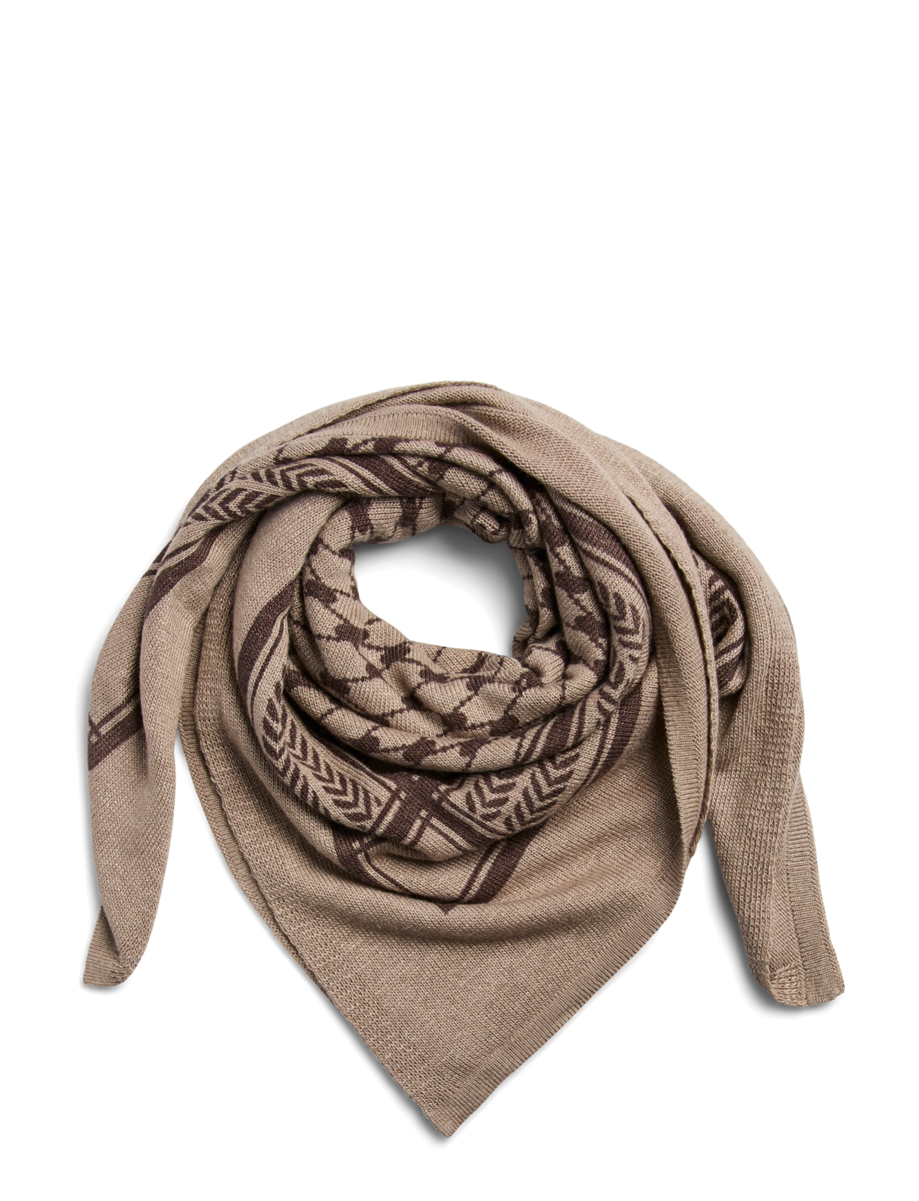 Pieces - PCNOVIS SMALL SQUARE SCARF NOOS - greige - 1