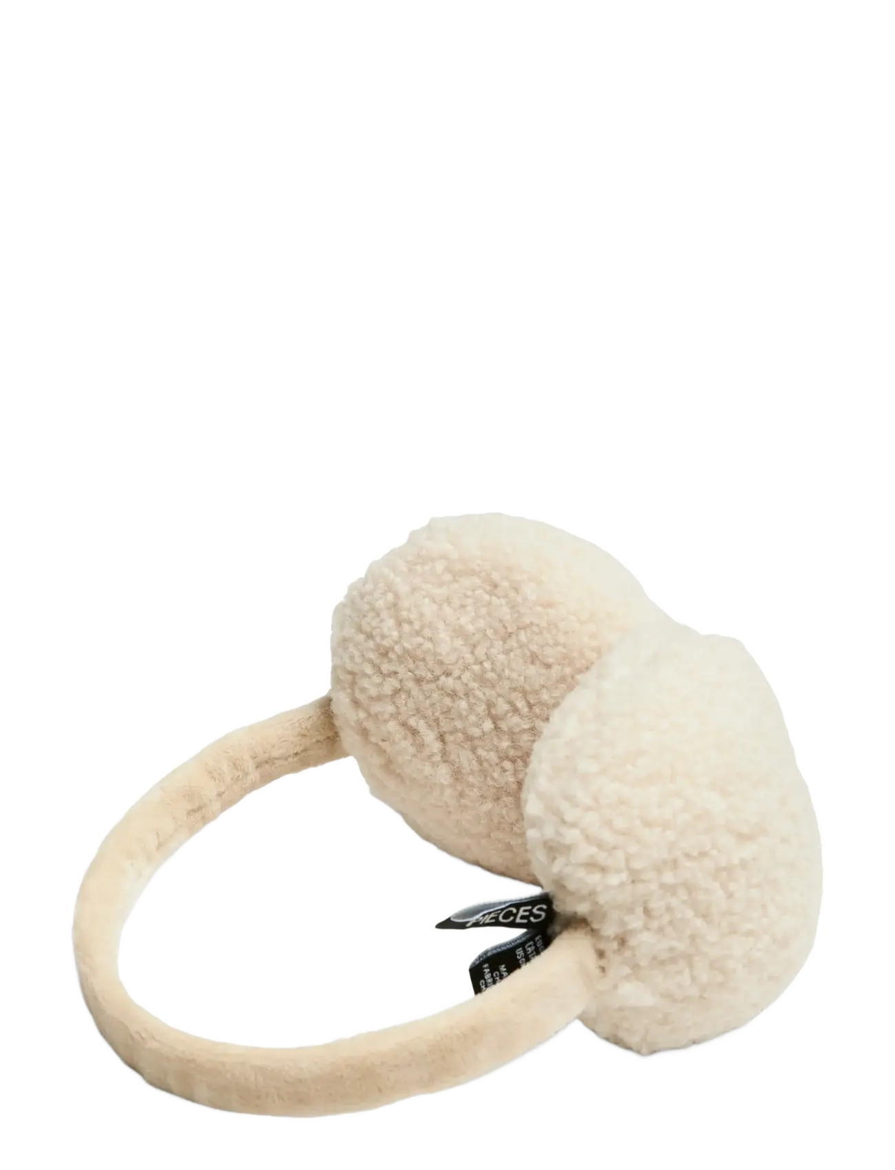 Pieces Pcnetty Teddy Earmuffs Bc, One Size, Headwear, Creme - Headbands, Frauen