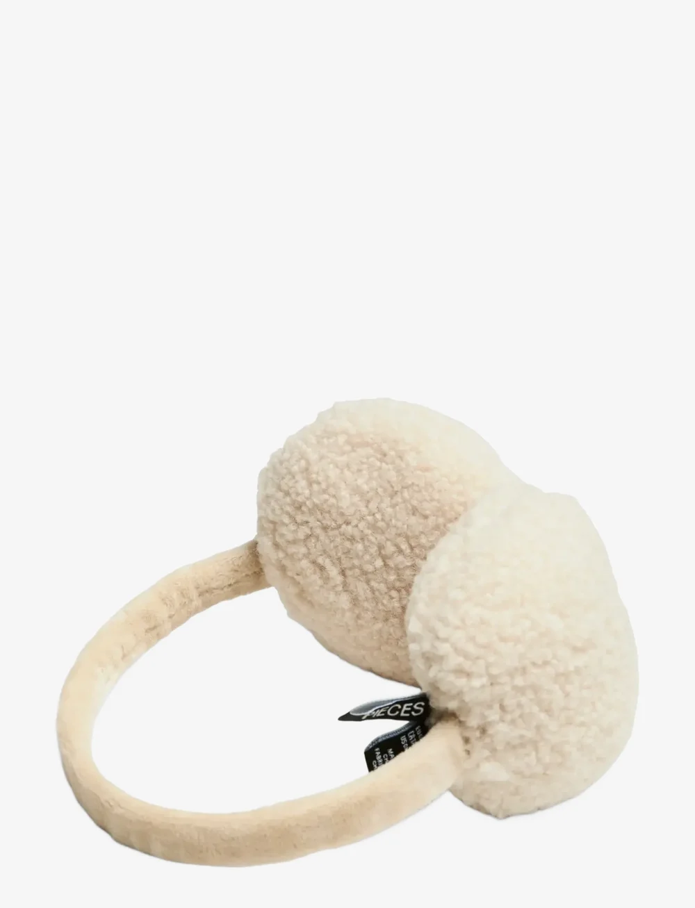 Pieces - PCNETTY TEDDY EARMUFFS BC - stirnbänder - white pepper - 0