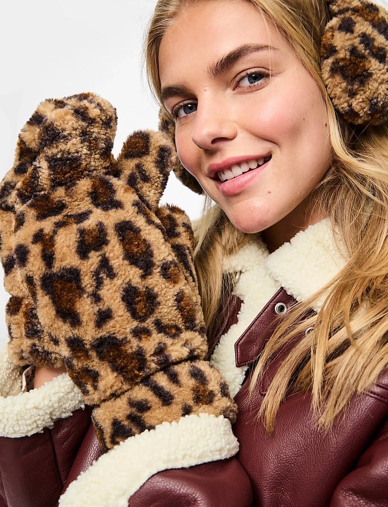 Pieces - PCNETTY TEDDY MITTENS BC - fäustlinge - toasted coconut - 0