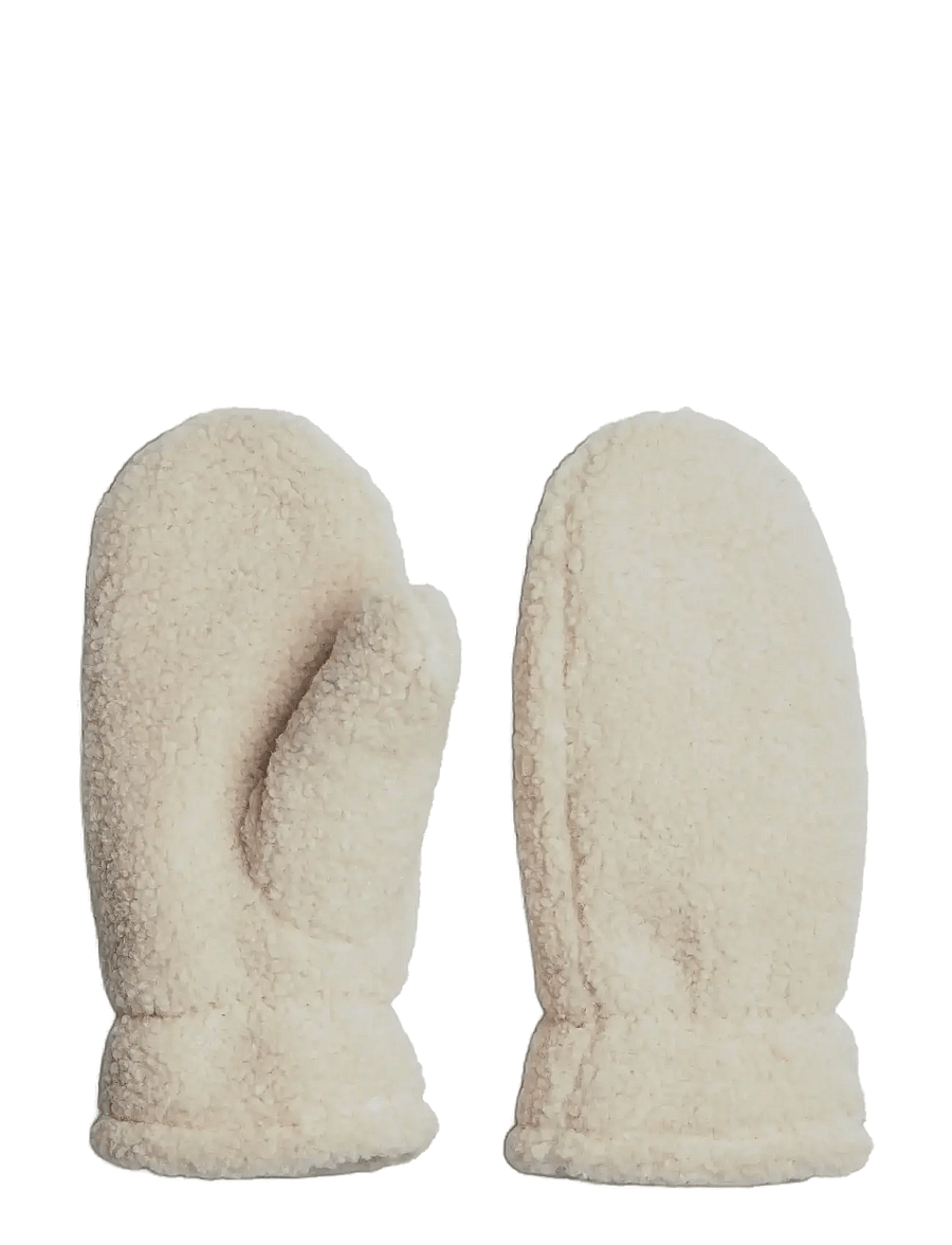 Pieces - PCNETTY TEDDY MITTENS BC - fäustlinge - white pepper - 1