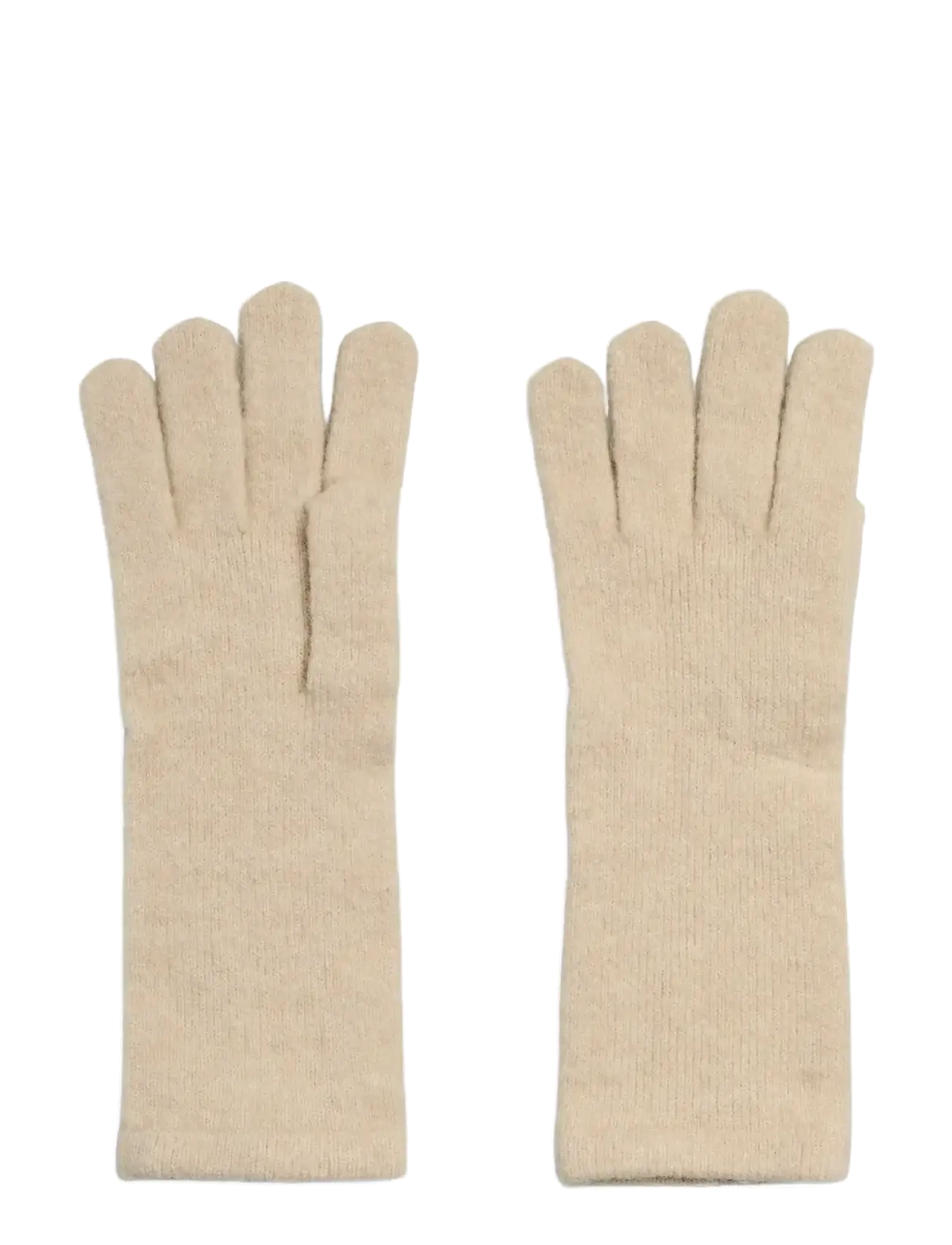 PCFORTUNA LONG GLOVES BC - WHITE PEPPER
