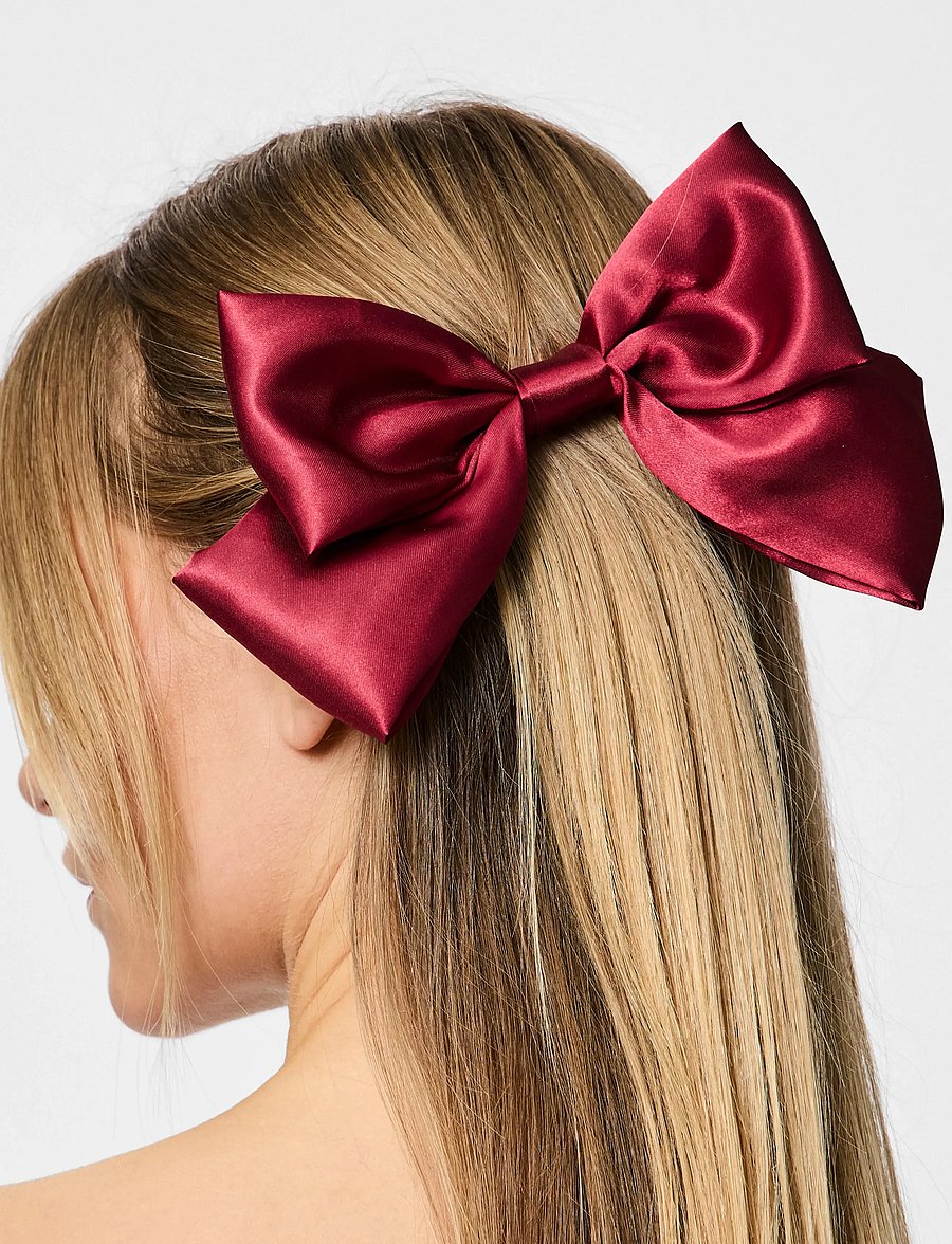 Pieces - PCNELLA BOW HAIRCLIP BOX - hårspænde - tawny port - 0