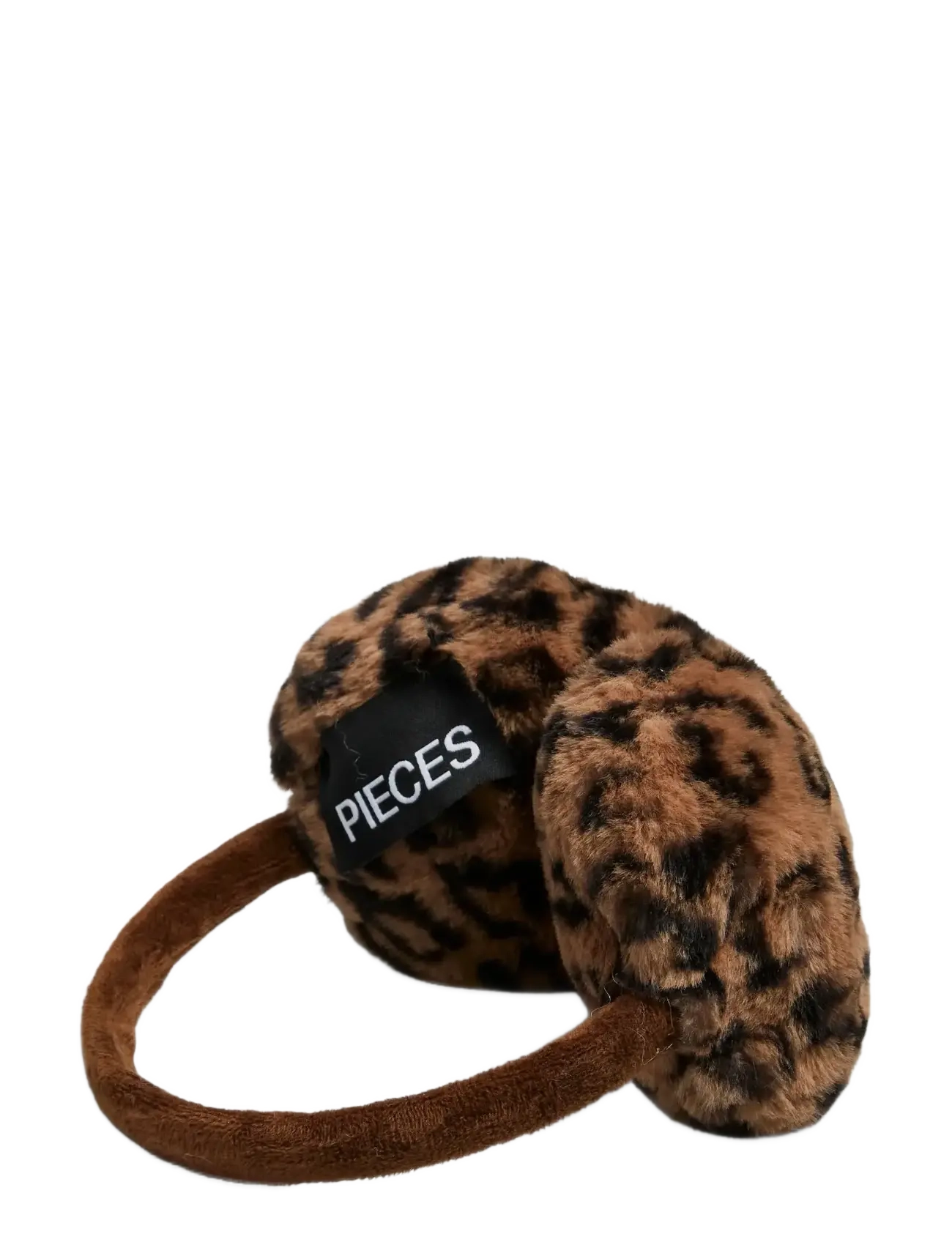 Pieces Pcjeanel Earmuffs Pwp Bc, Damen, Ohrenschützer Mit Leopardenmuster, Braun, Gr.ONE SIZE