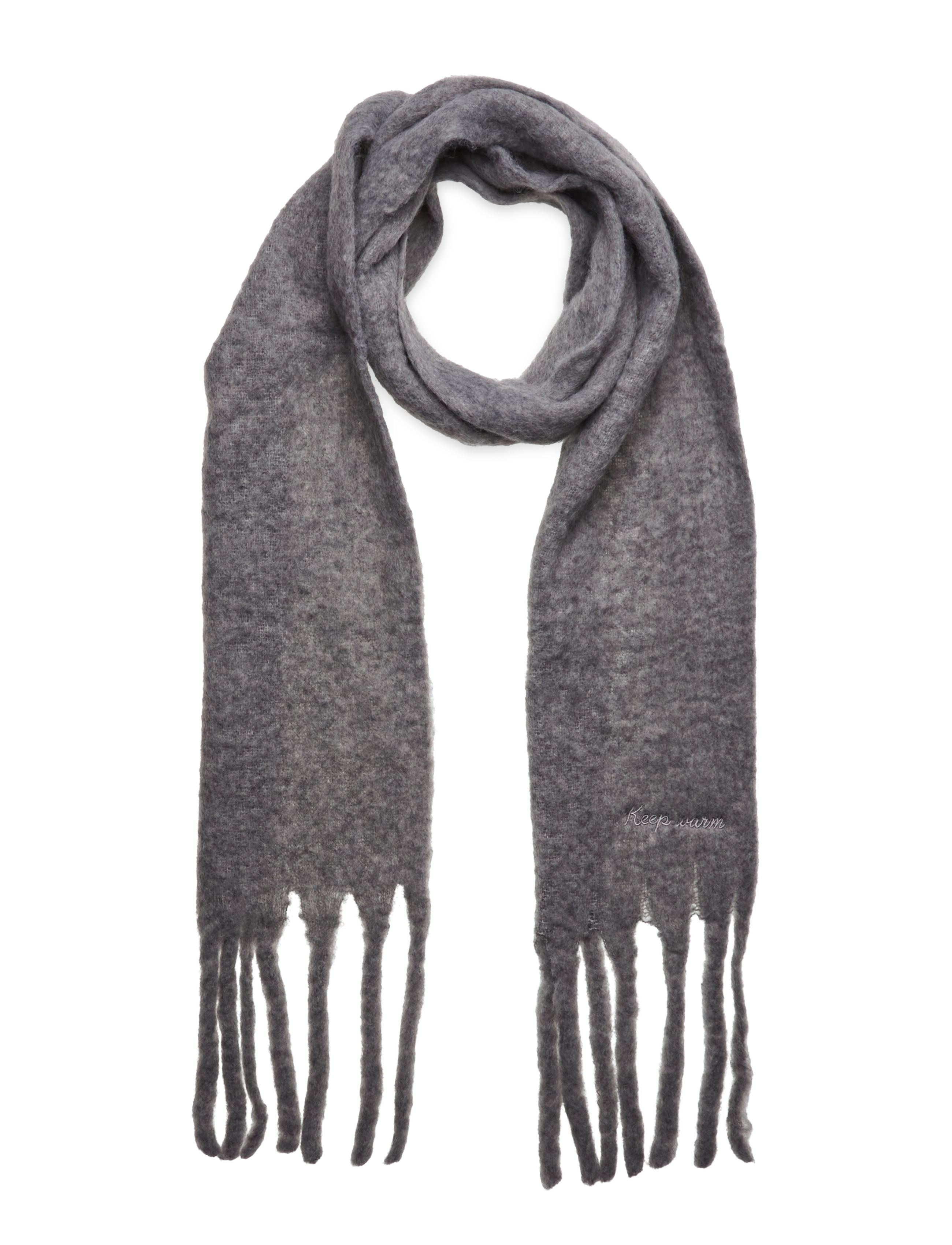 Pieces PCNILEA LONG SCARF PB BC - Akcesoria - LIGHT GREY MELANGE / grey