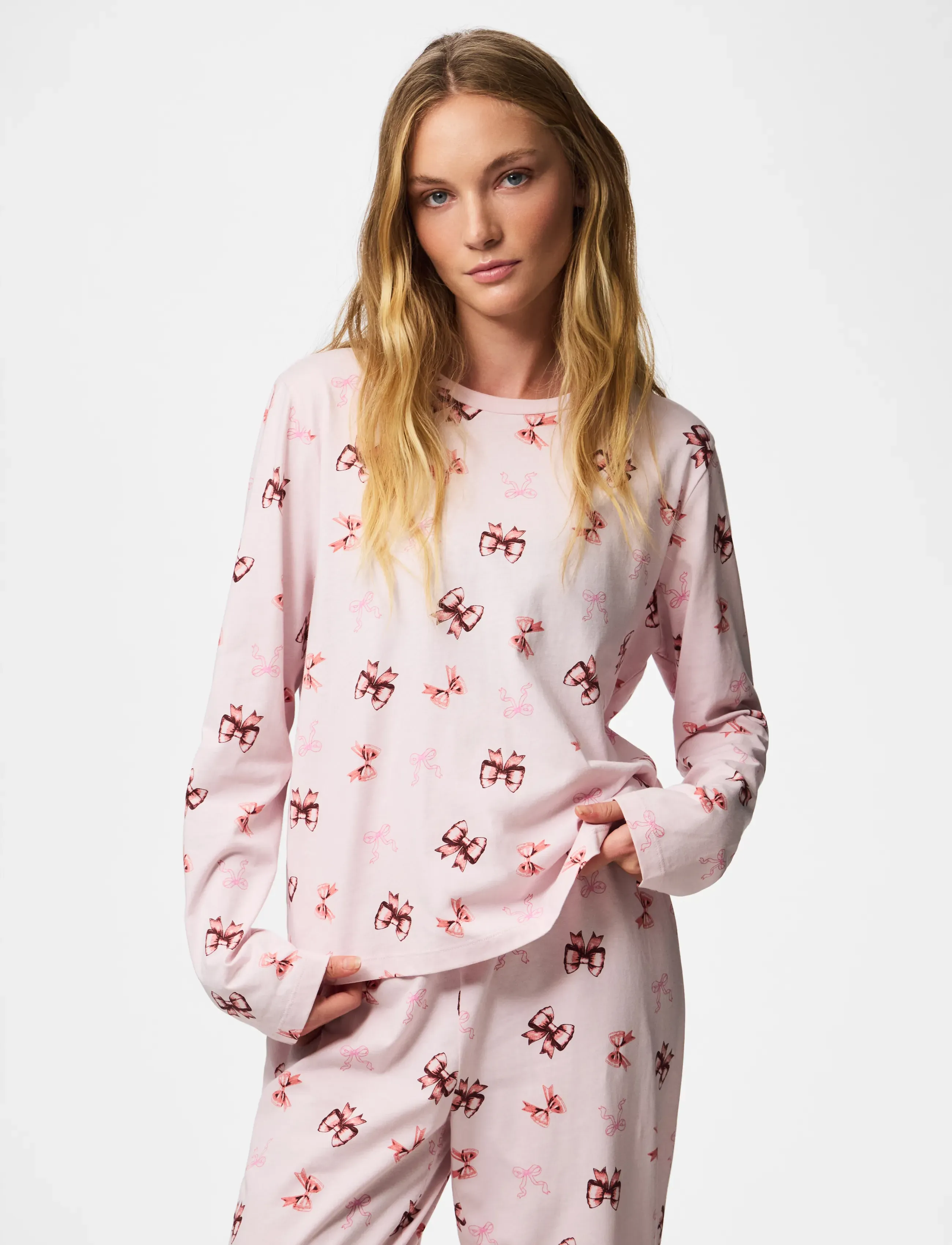 Pieces - PCNAYA XMAS LS NIGHTWEAR SET JRS - pyjamassæt - light lilac - 0