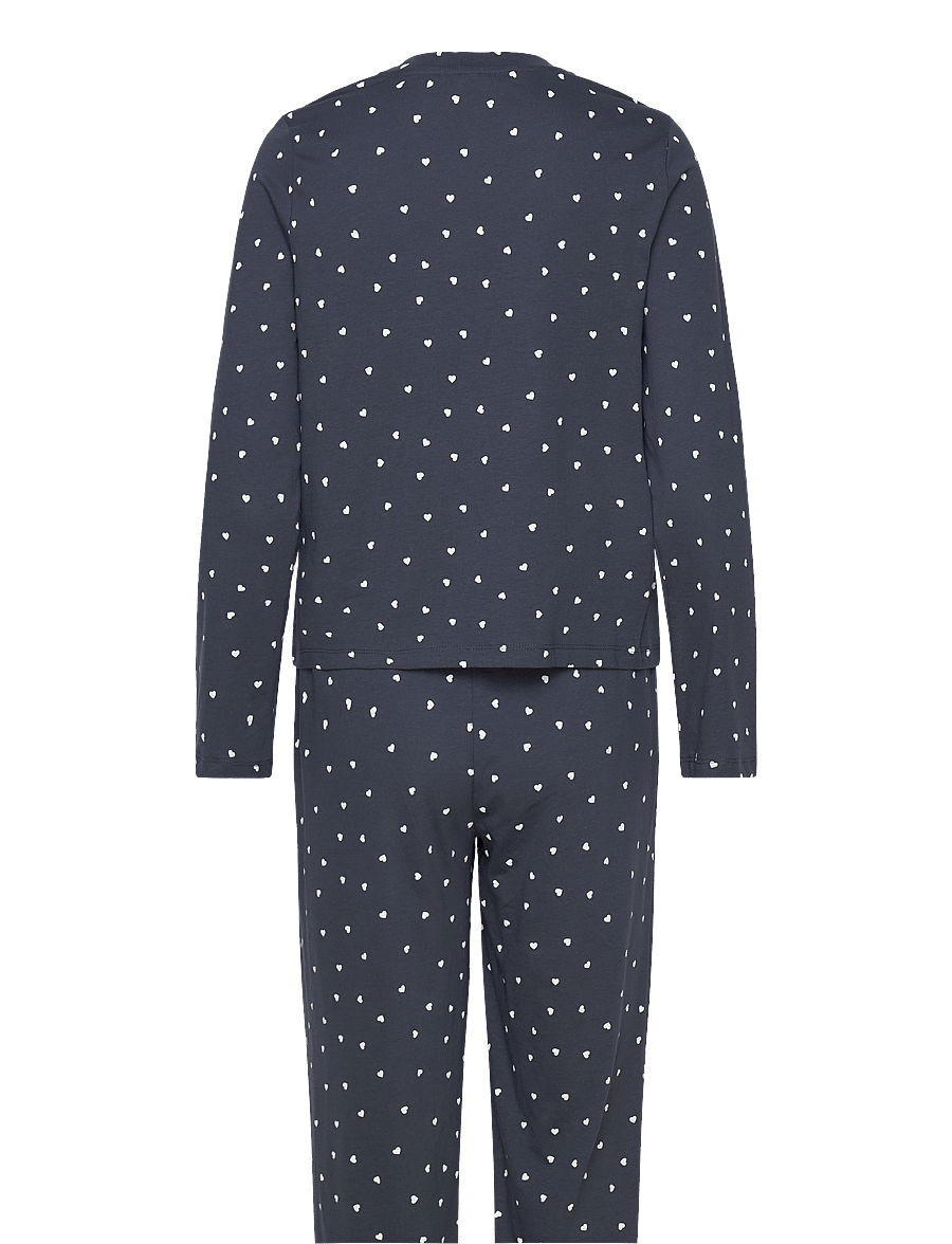 Pieces - PCNAYA XMAS LS NIGHTWEAR SET JRS - zestawy - ombre blue - 1