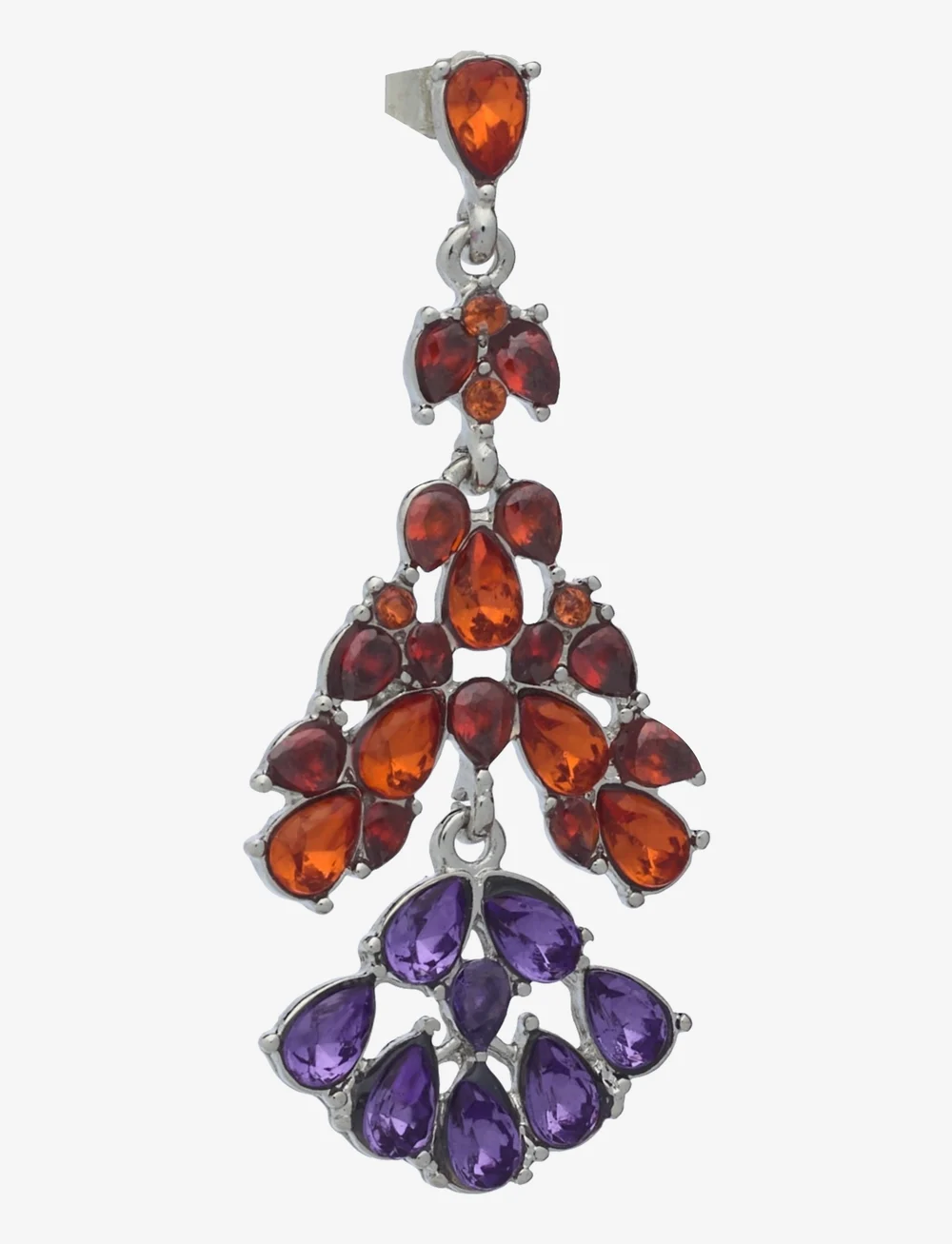 Pieces - PCRIKKA EARRINGS BOX - ohrhänger - silver colour - 1