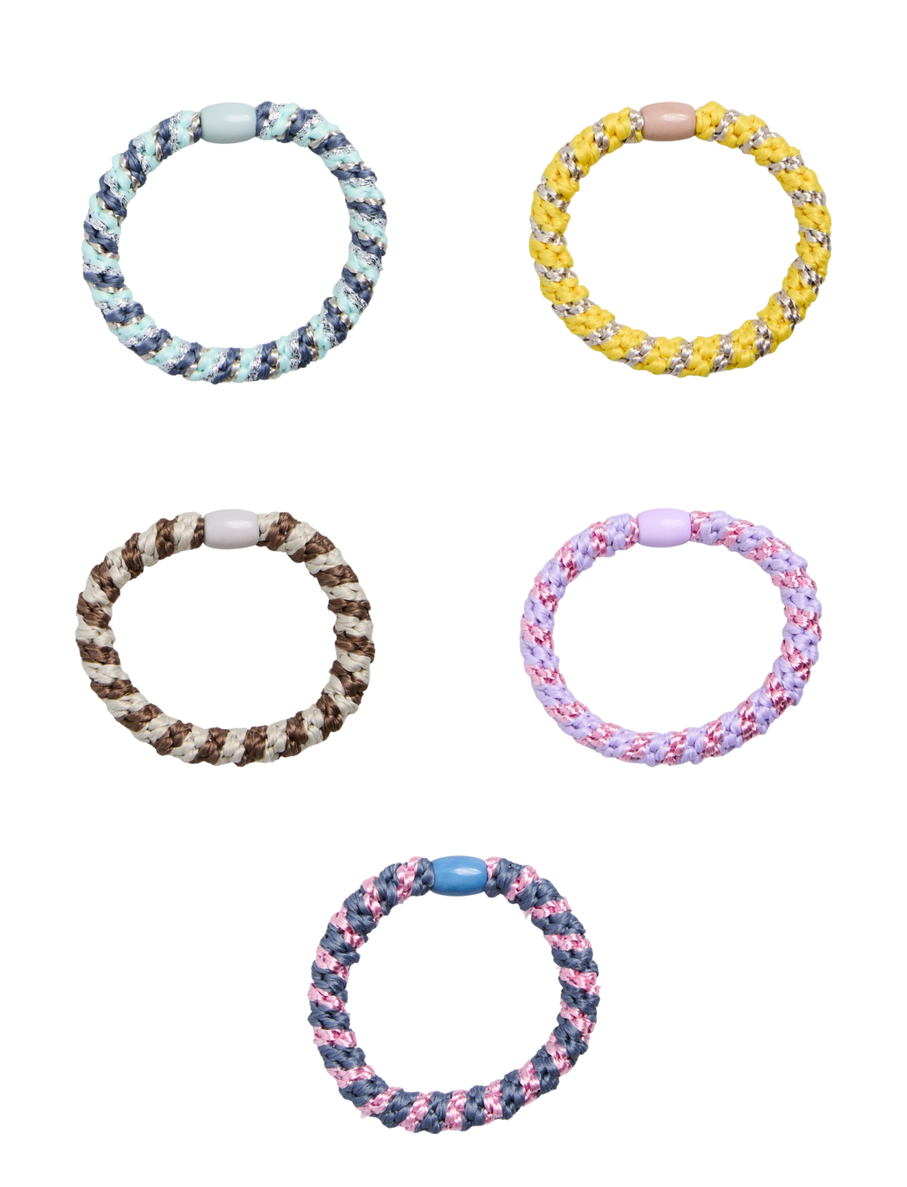 PIECES Pcjasmina Hair Elastic 5-Pack D2D Lila - One Size - Damen