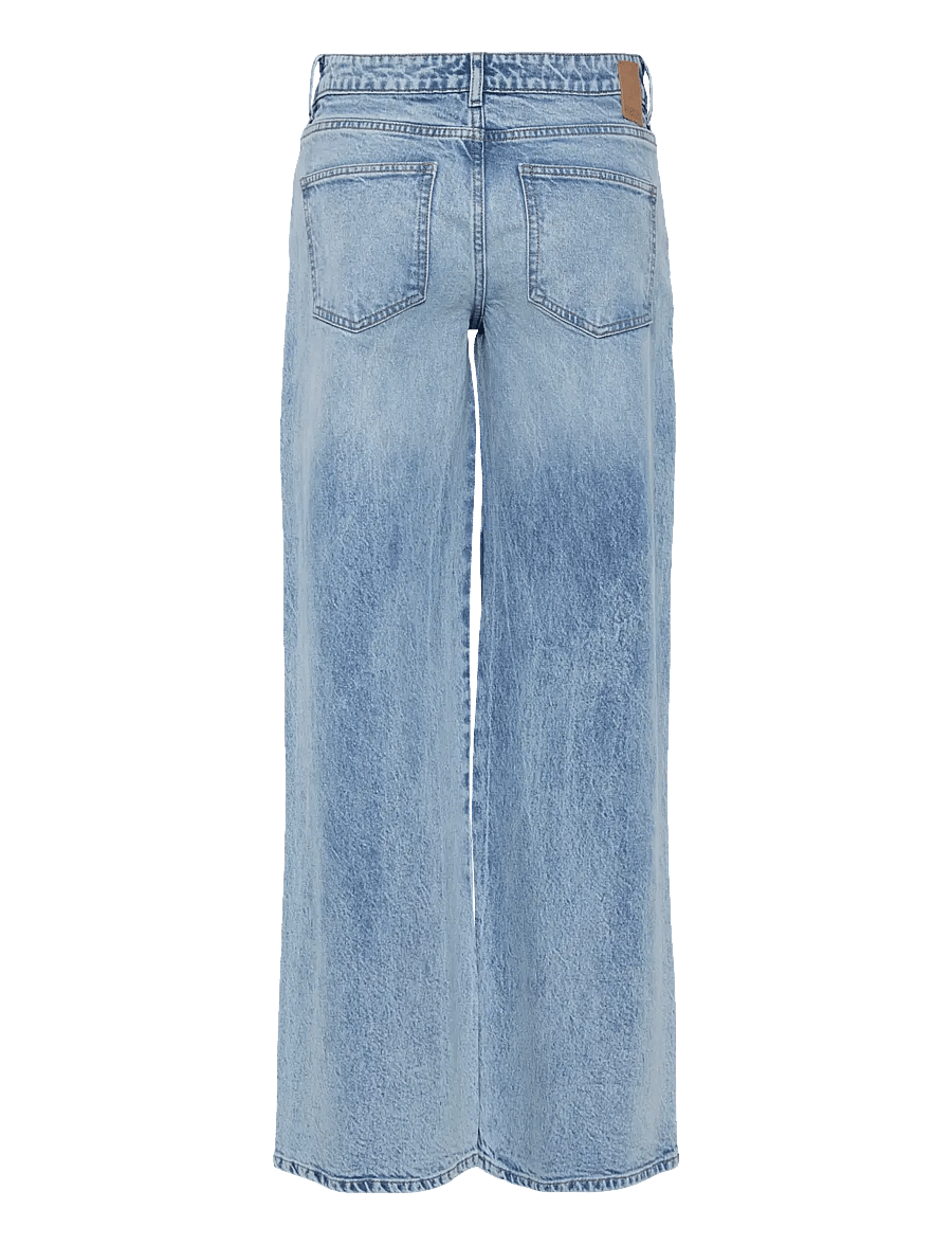 Pieces - PCSELMA LW WIDE JEANS LB NOOS BC - hosen mit weitem bein - light blue denim - 2
