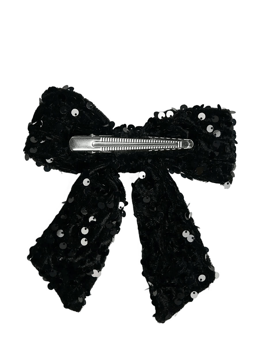 Pieces - PCKAM BOW HAIRCLIP - plaukų segtukai - black - 2