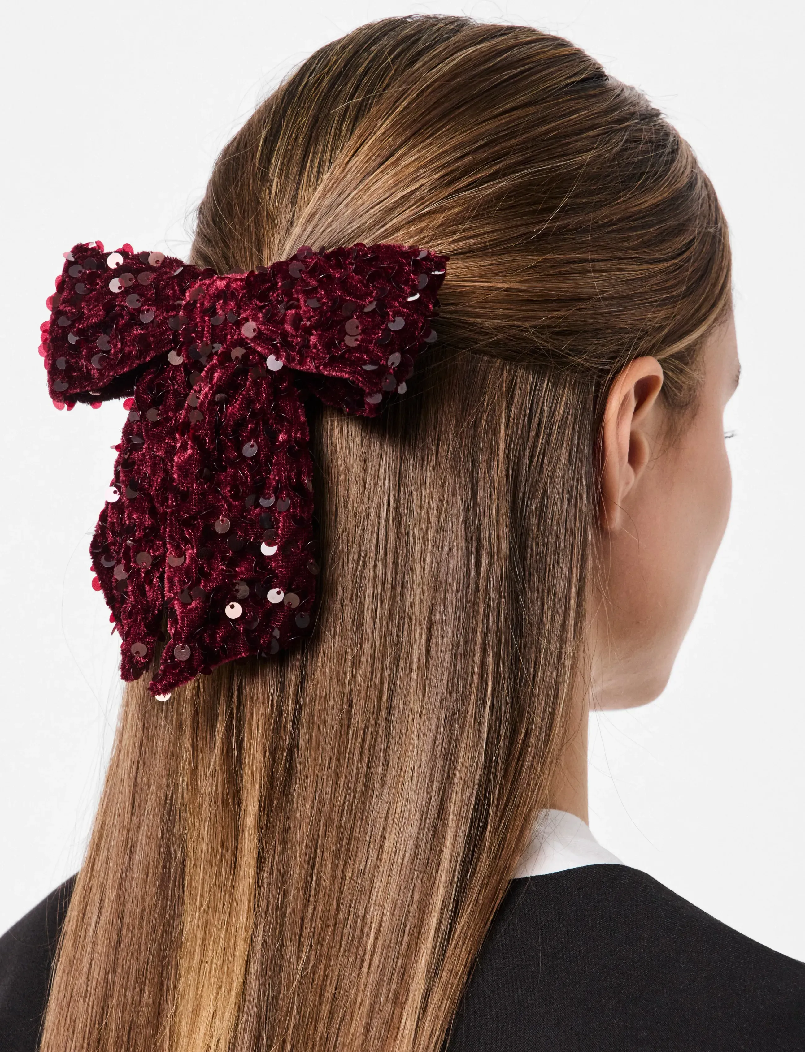 Pieces Pckam Bow Hairclip, One Size, Hair Accessories, Burgunderrot - Clip, Beauty