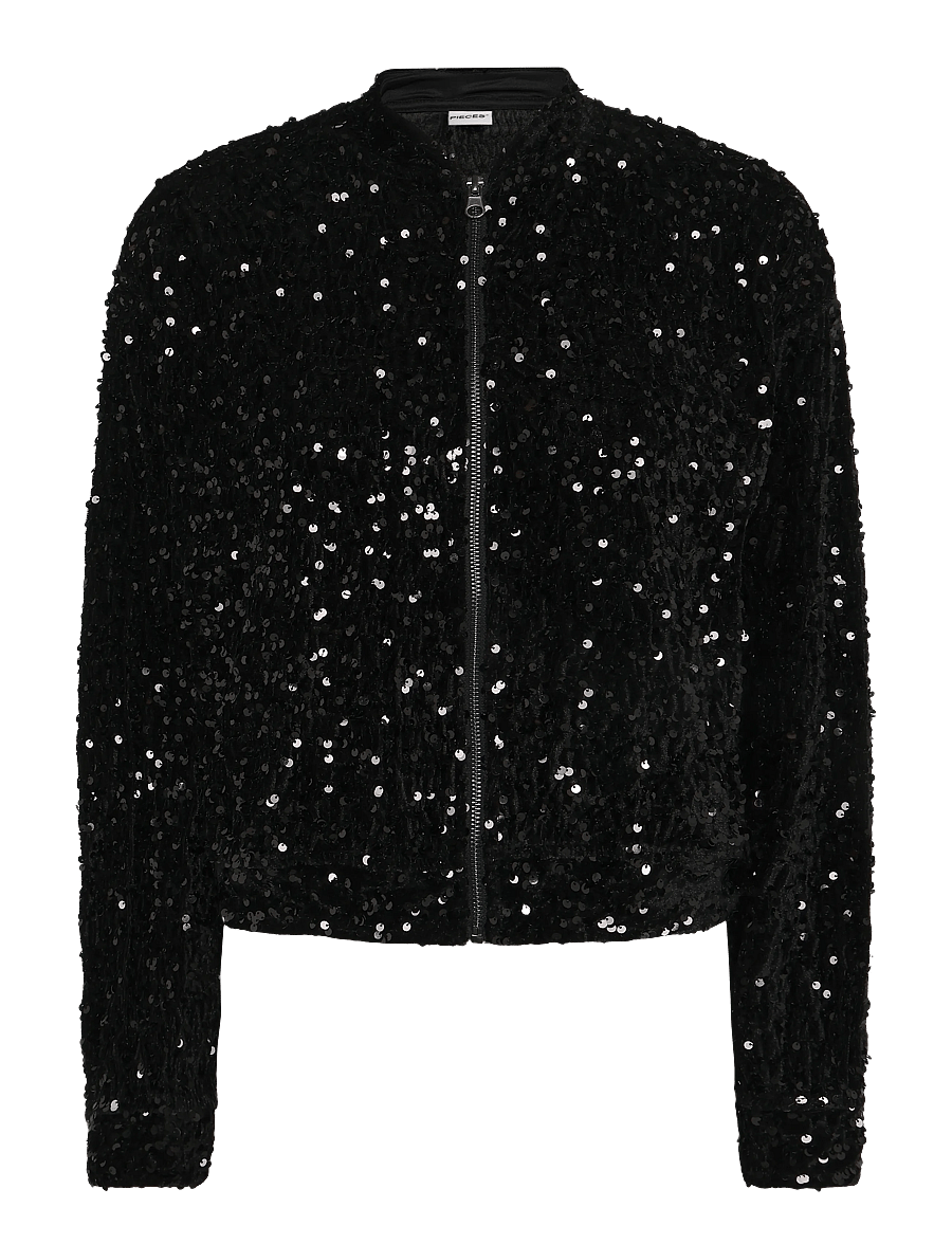 Pieces - PCKAM LS BOMBER JRS BC - bomberjakid - black - 0