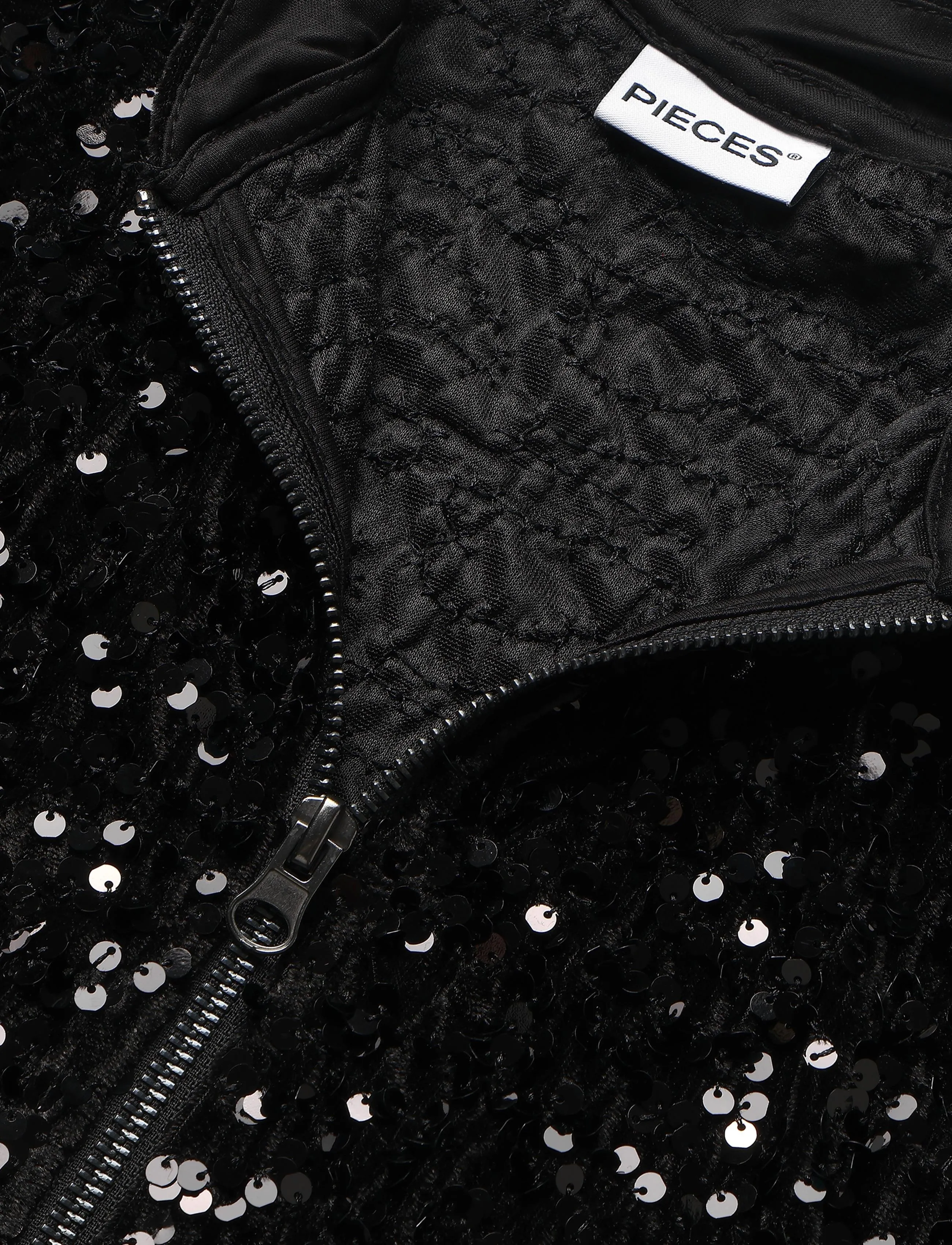 Pieces - PCKAM LS BOMBER JRS  BC - bomberjakid - black - 2