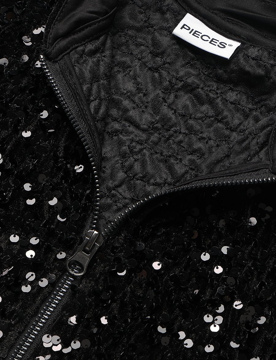 Pieces - PCKAM LS BOMBER JRS BC - bomberjakid - black - 2