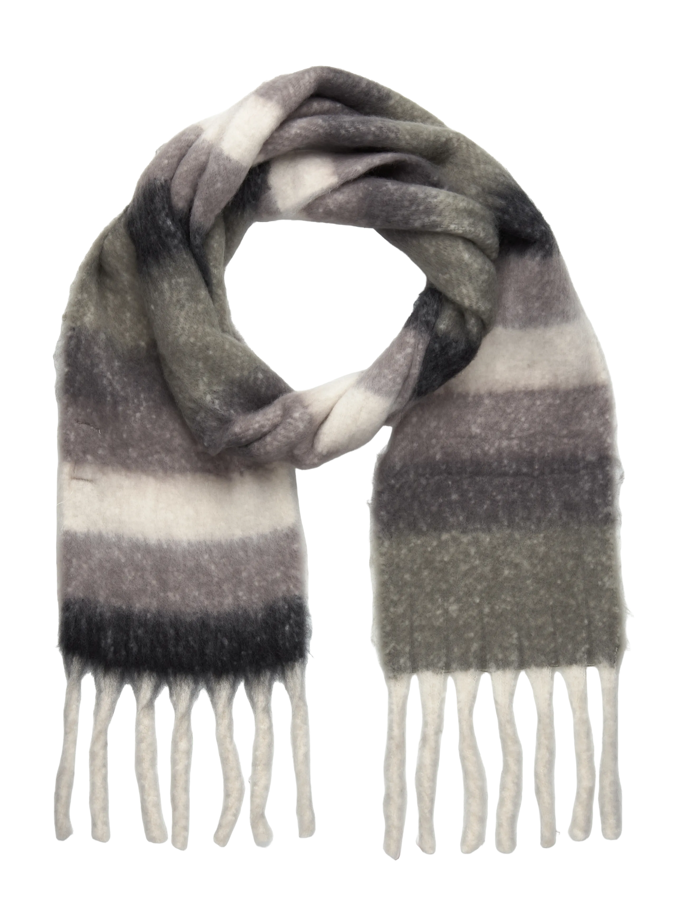 Pieces PCLULU LONG SCARF PWP BC - Transitional Layering - DECEMBER SKY / grey