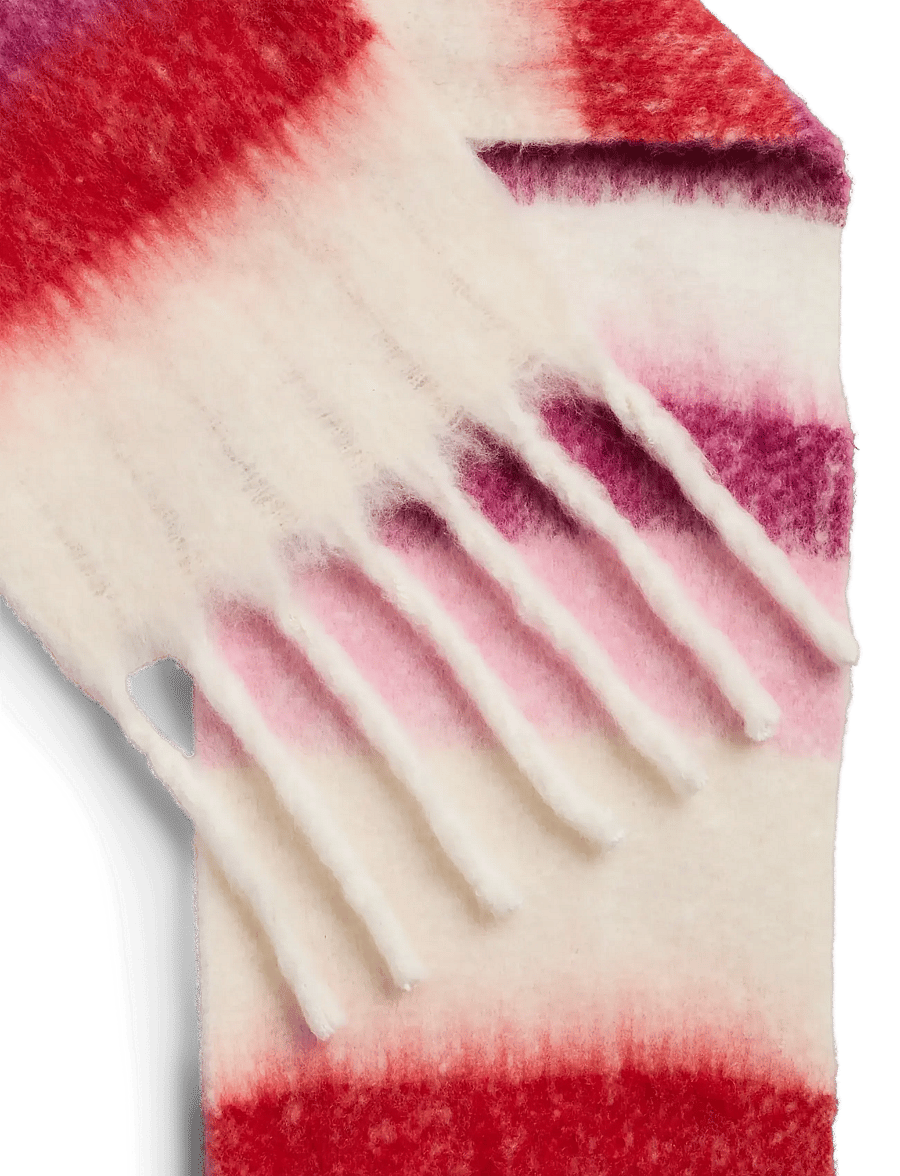 Pieces - PCLULU LONG SCARF PWP BC - winterschals - raspberry radiance - 1