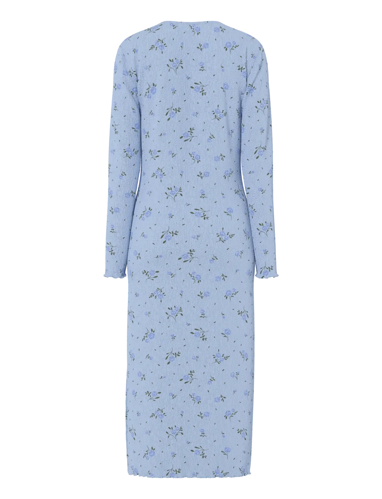 Pieces - PCFLORA LS MIDI DRESS JRS NOOS BC - midikleidid - cashmere blue - 2