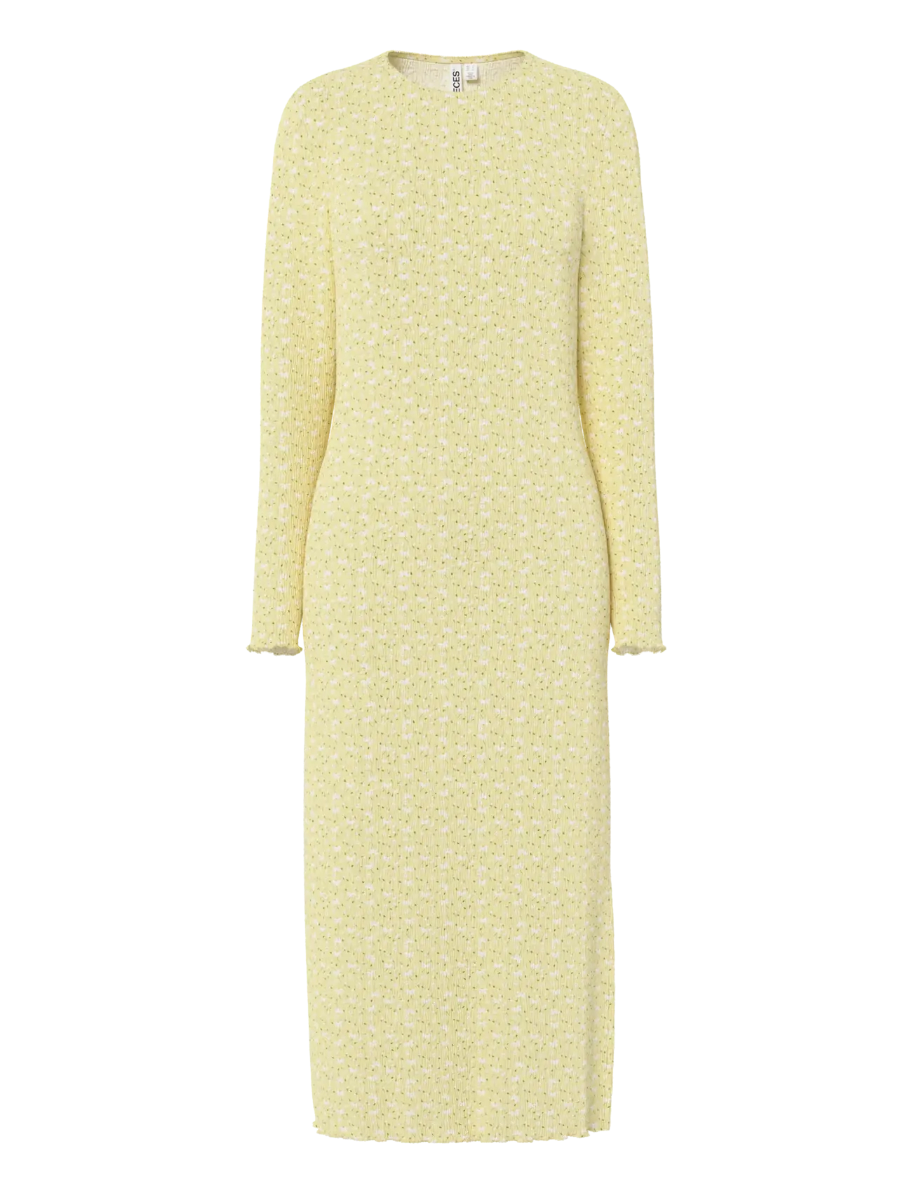 Pieces PCFLORA LS MIDI DRESS JRS NOOS BC - Pieces - FRENCH VANILLA / yellow