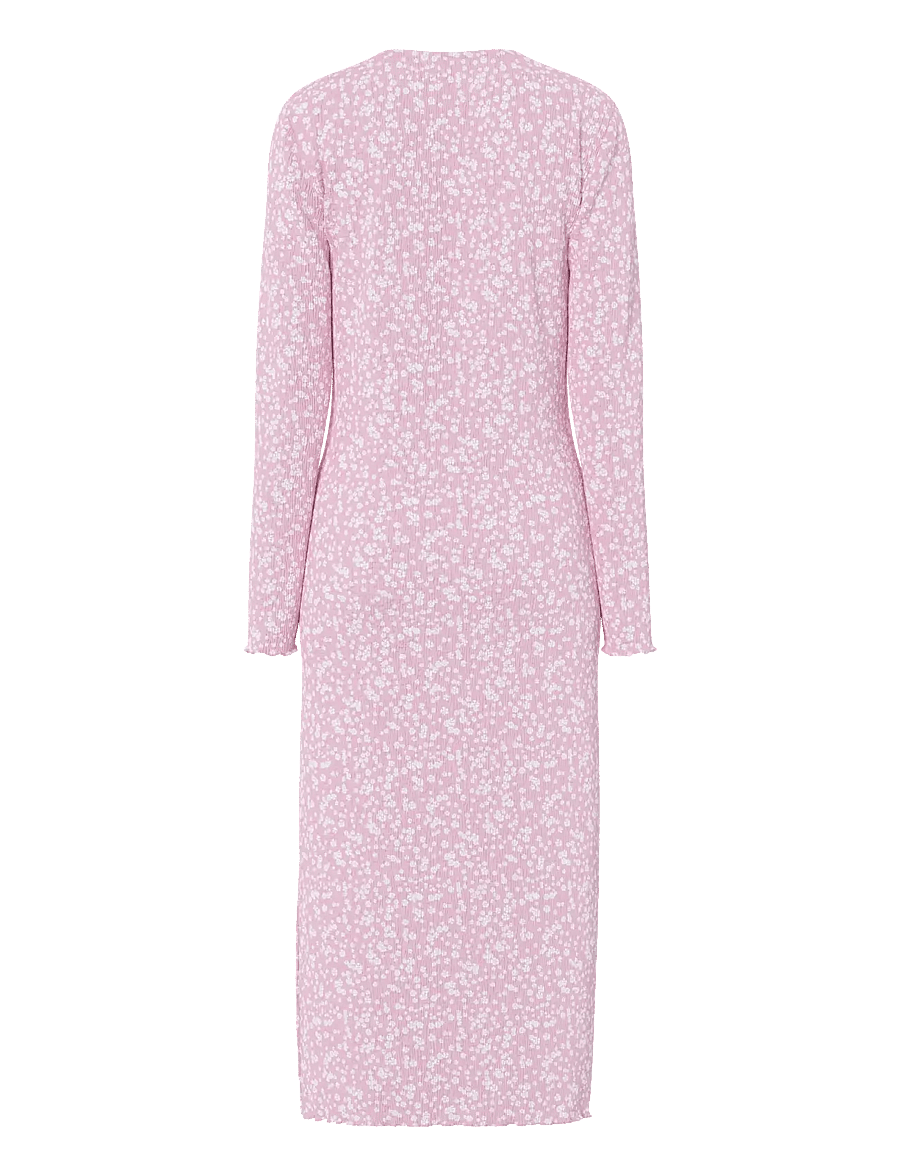 Pieces - PCFLORA LS MIDI DRESS JRS NOOS BC - midikleider - roseate spoonbill - 2