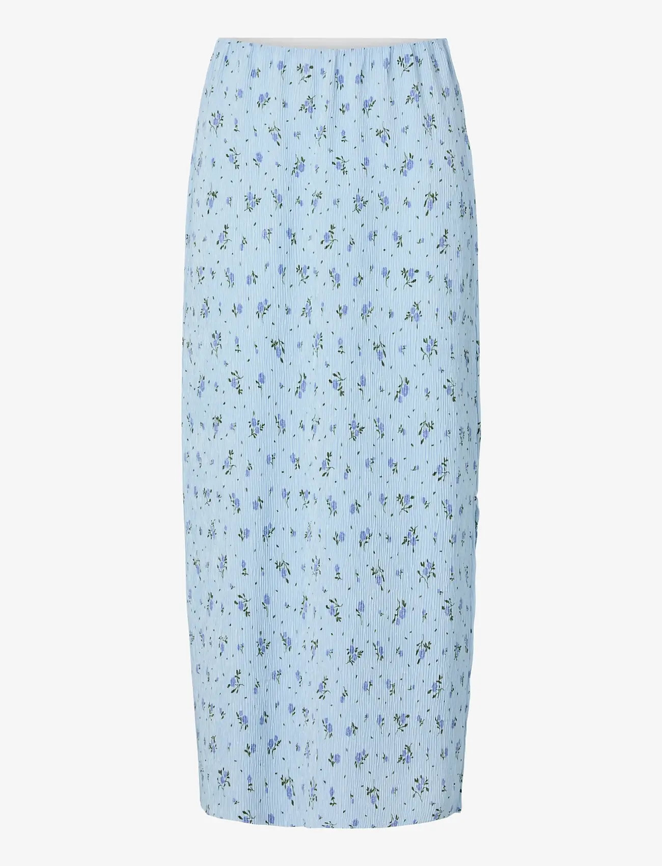 Pieces - PCFLORA HW ANKLE SKIRT JRS MSA BC - plisserede nederdele - cashmere blue - 0