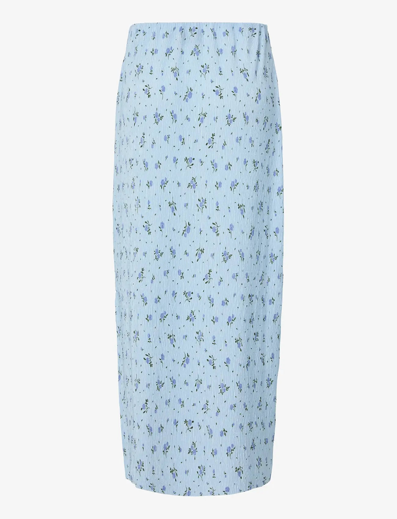 Pieces - PCFLORA HW ANKLE SKIRT JRS MSA BC - plisserede nederdele - cashmere blue - 1