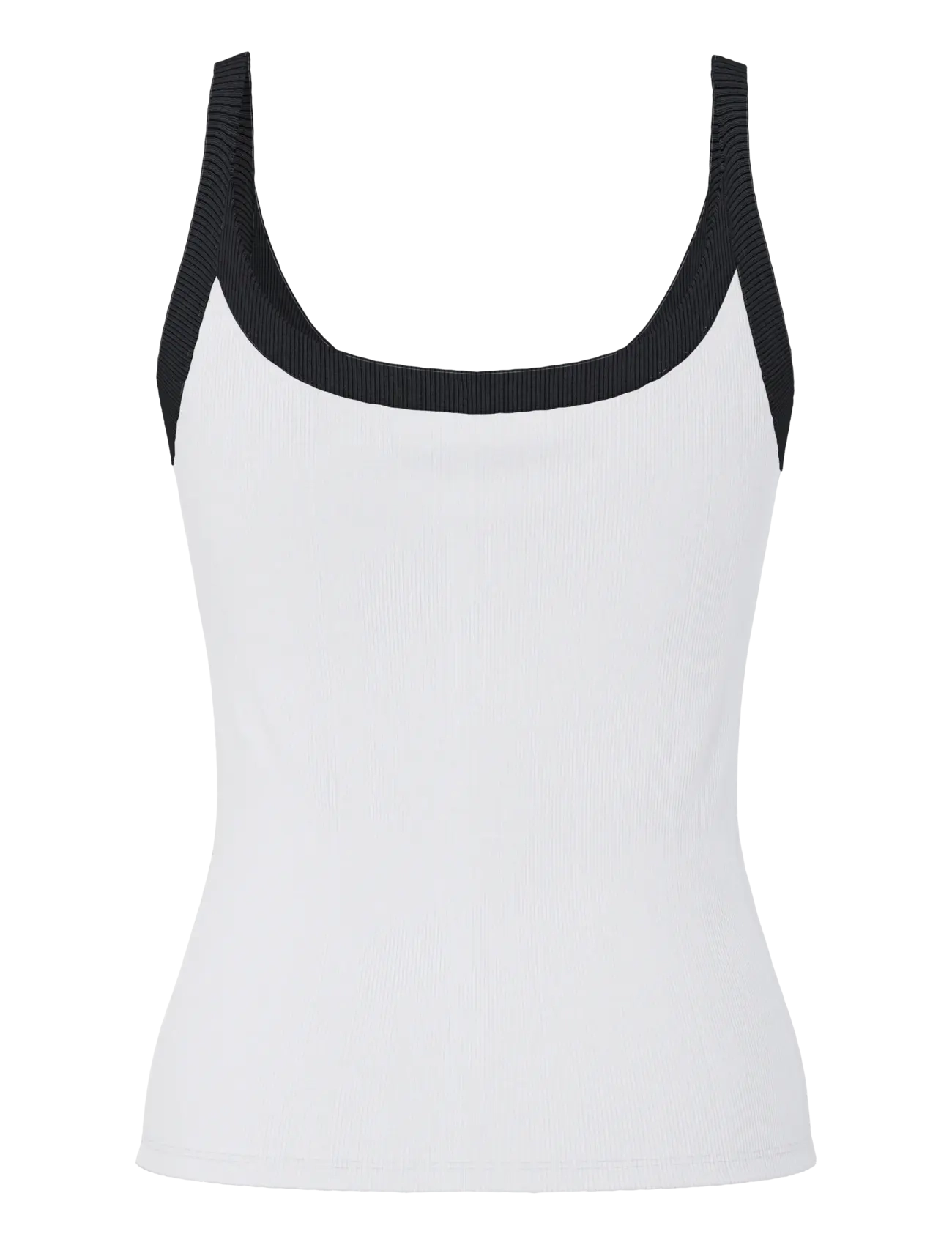 Pieces - PCMAY STRAP TOP JRS NOOS BC - najniższe ceny - bright white - 2