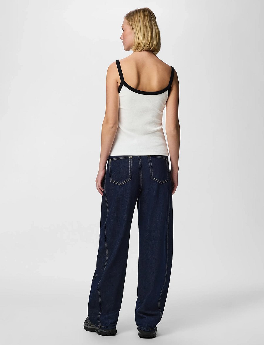 Pieces - PCMAY STRAP TOP JRS NOOS BC - Ärmellose tops - bright white - 3