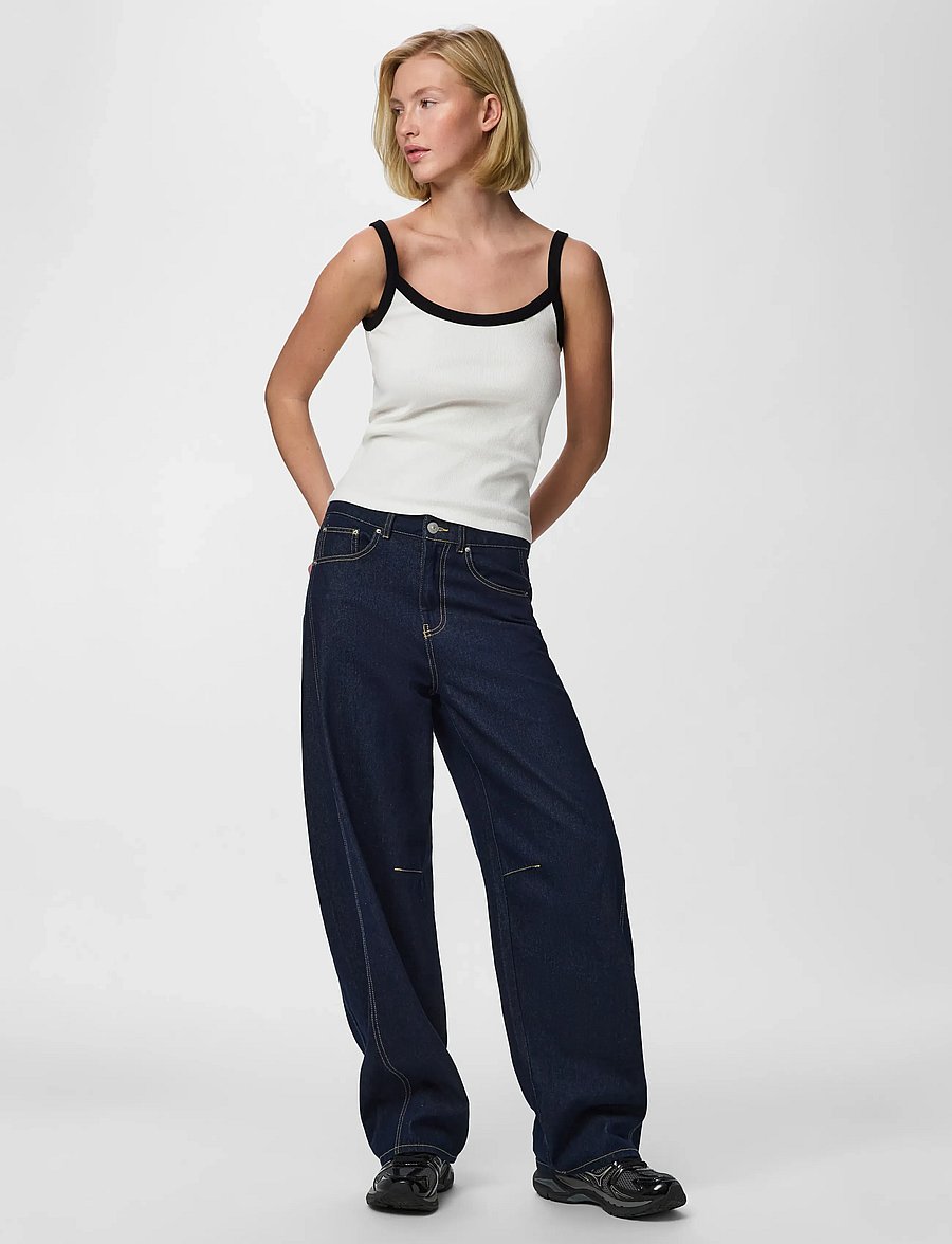 Pieces - PCMAY STRAP TOP JRS NOOS BC - Ärmellose tops - bright white - 4