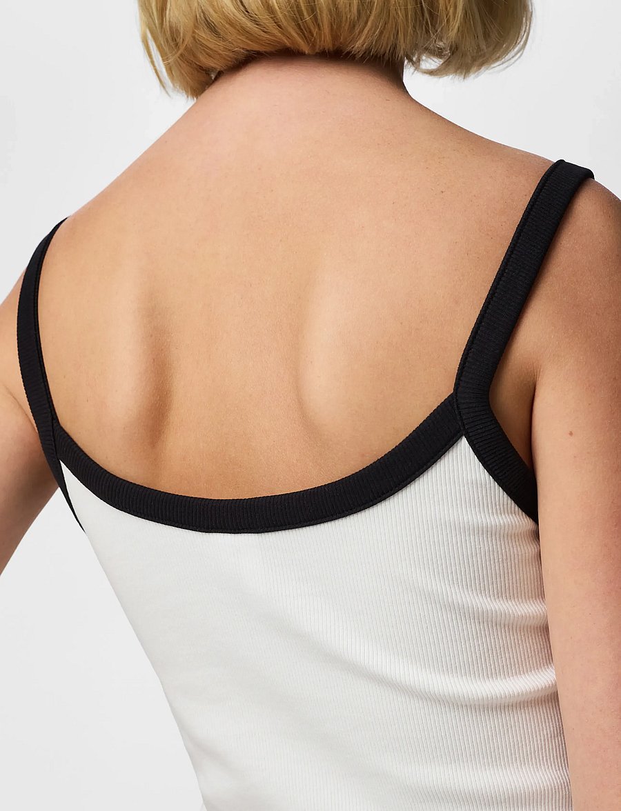 Pieces - PCMAY STRAP TOP JRS NOOS BC - Ärmellose tops - bright white - 5