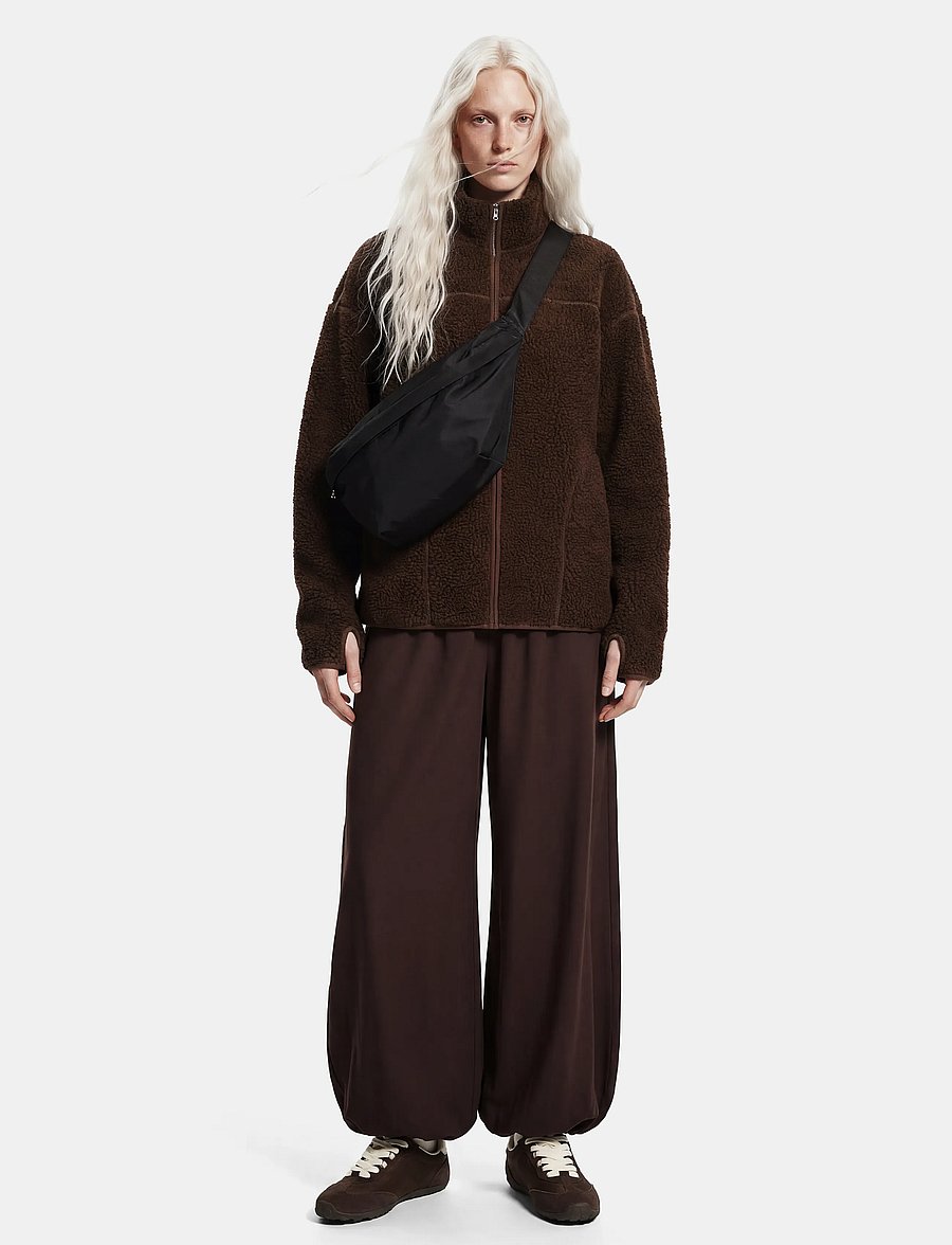 Pieces - PCSADIA LS TEDDY JACKET NOOS BC - vårjackor - hot fudge - 3