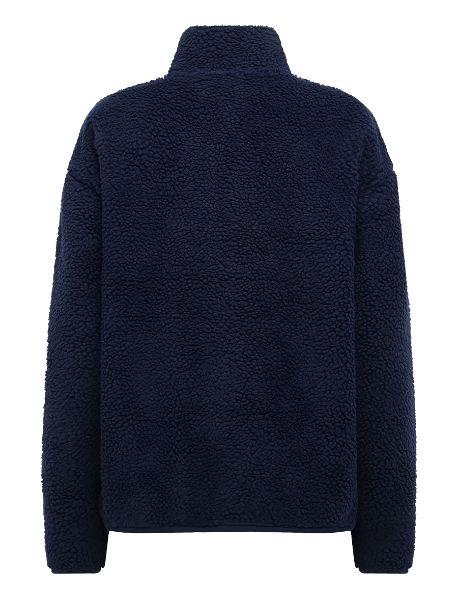 Pieces - PCSADIA LS TEDDY JACKET NOOS BC - frühlingsjacken - maritime blue - 1