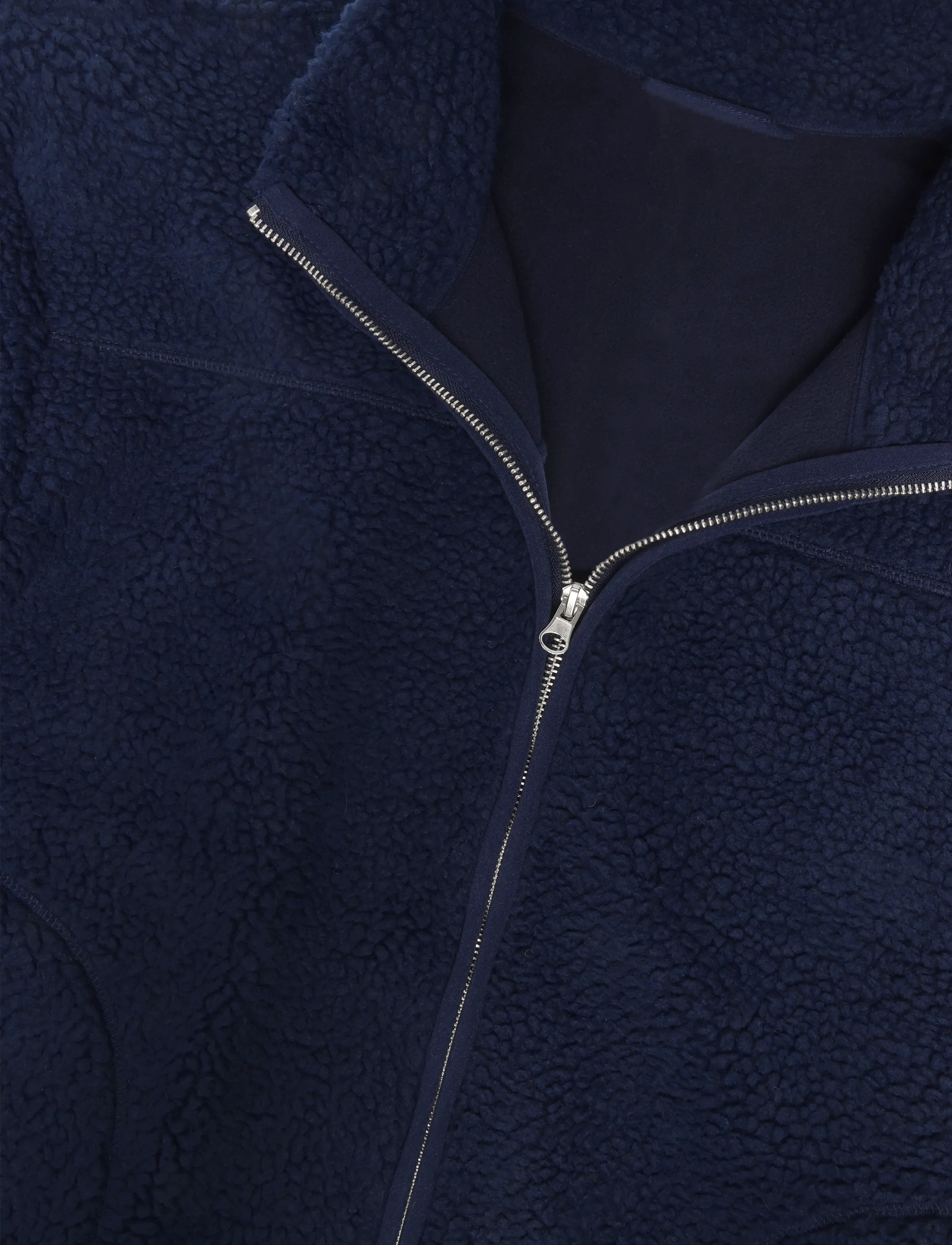 Pieces - PCSADIA LS TEDDY JACKET NOOS BC - frühlingsjacken - maritime blue - 2