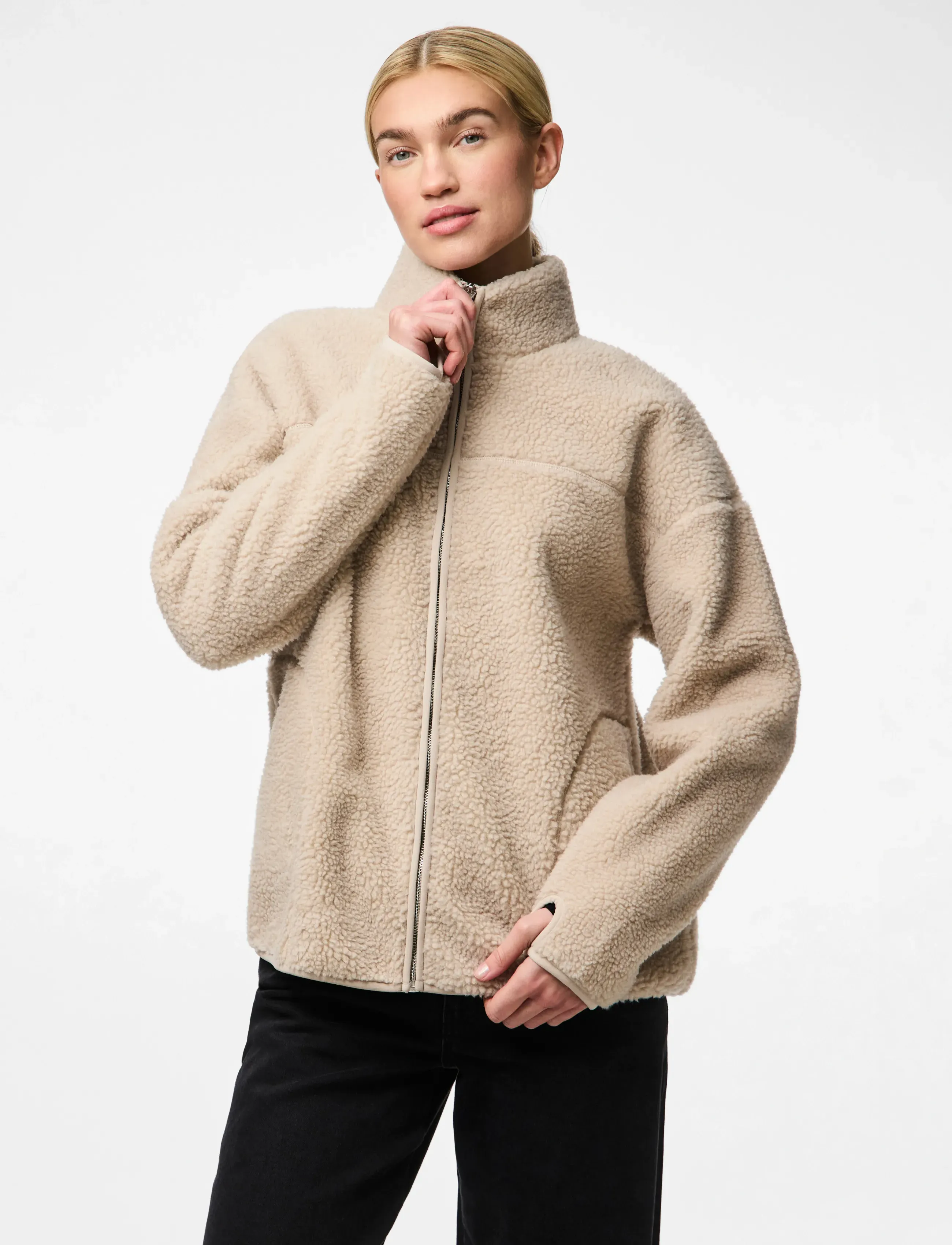 PIECES Pcsadia Ls Teddy Jacket Noos Bc jackor dam – bild 6